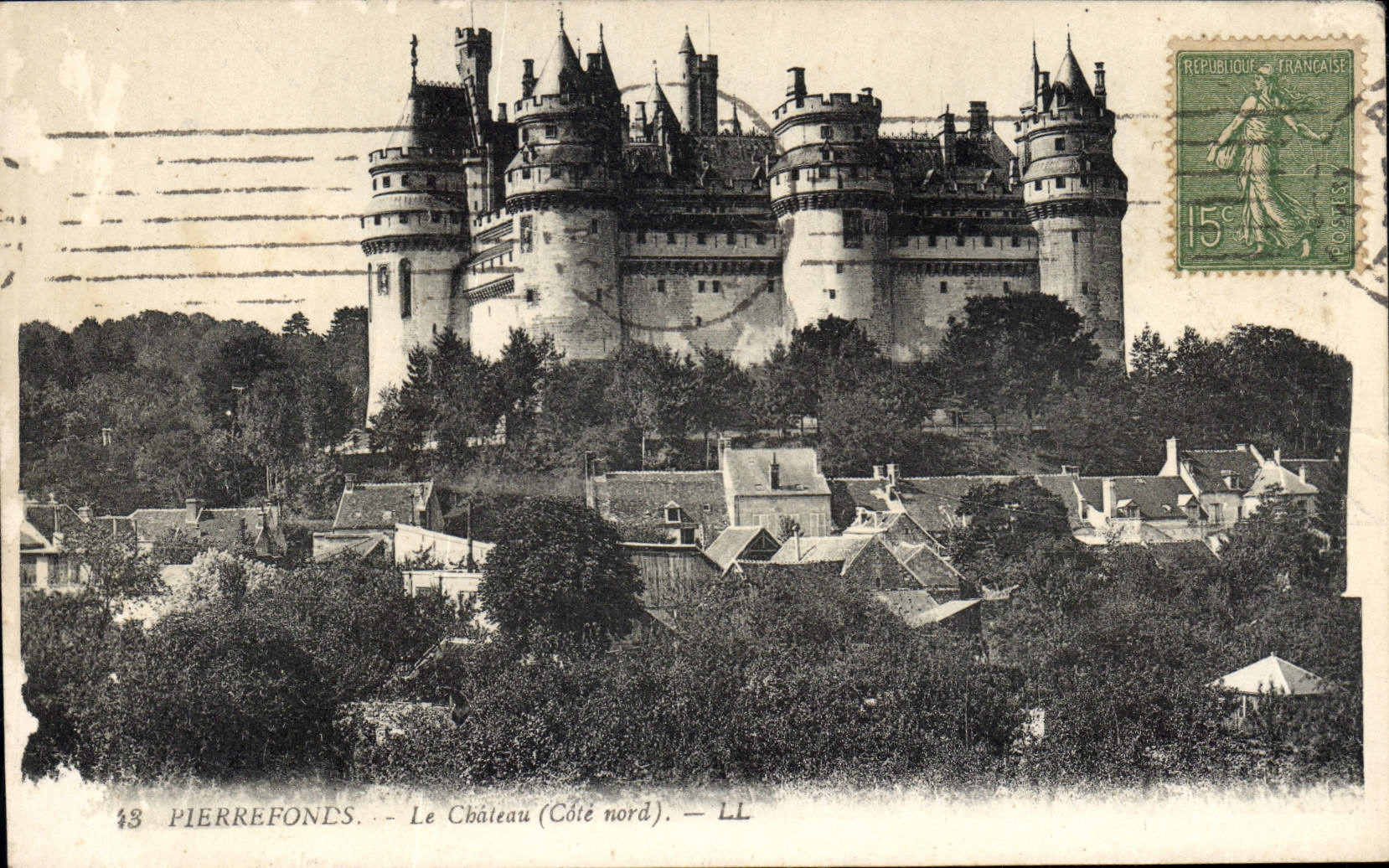CPA Pierrefonds Le Chateau Cote Nord