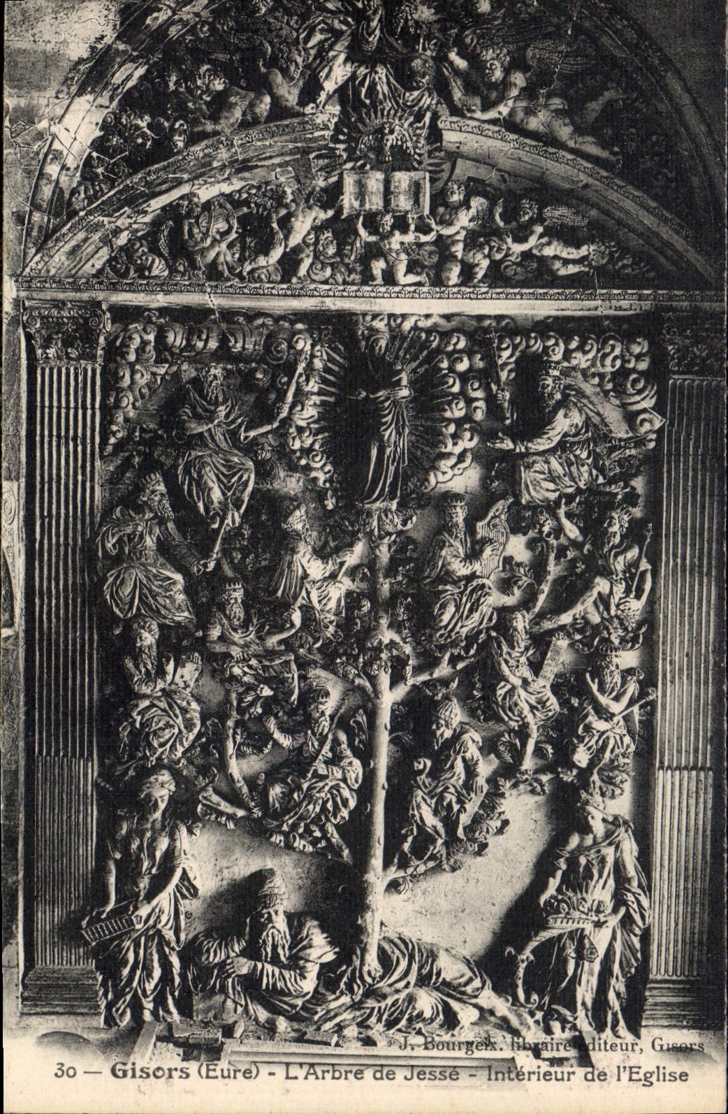 CPA Gisors Eure L'Arbre de Jesse Interieur de l'Eglise