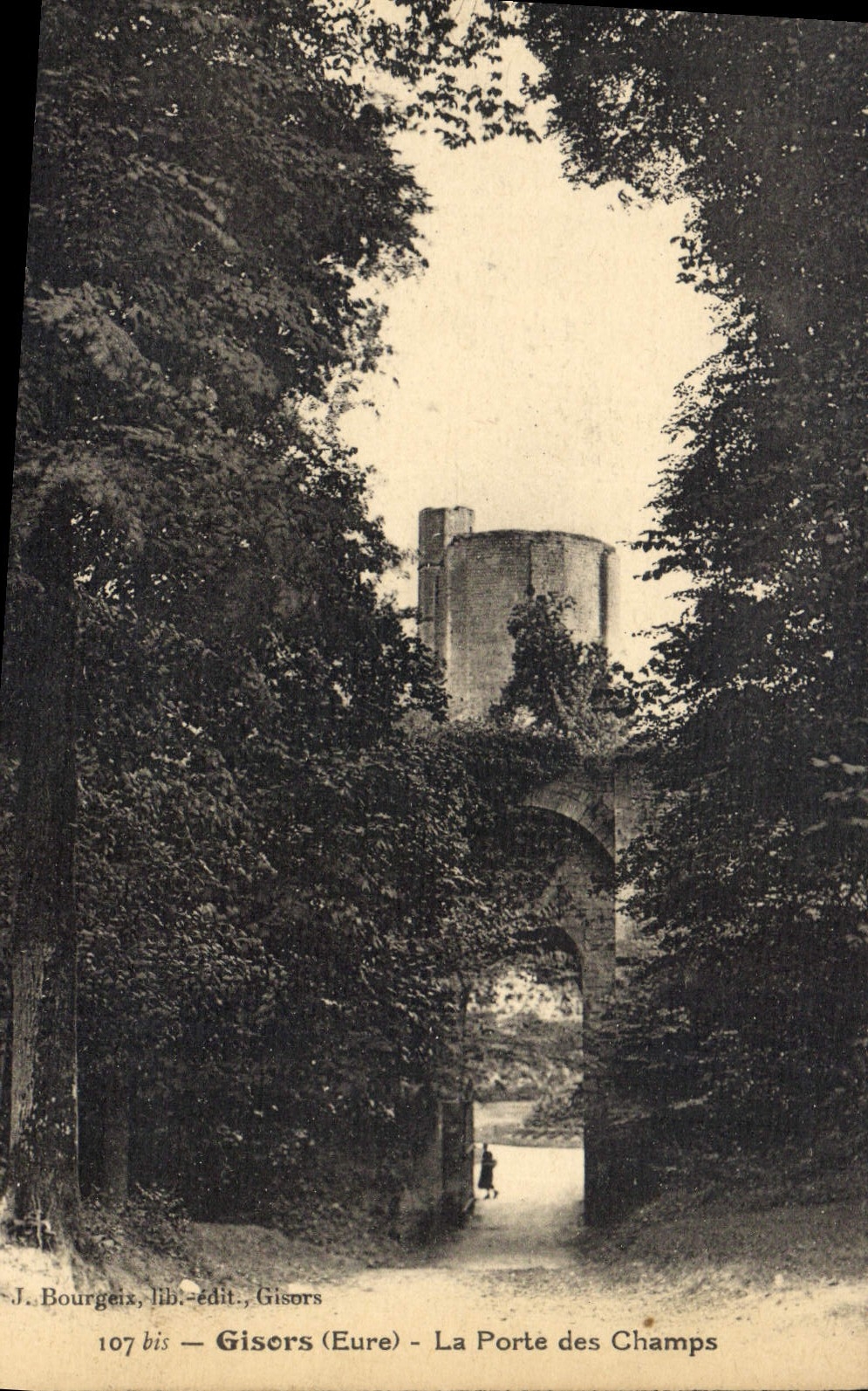 CPA Gisors Eure La Porte des Champs 