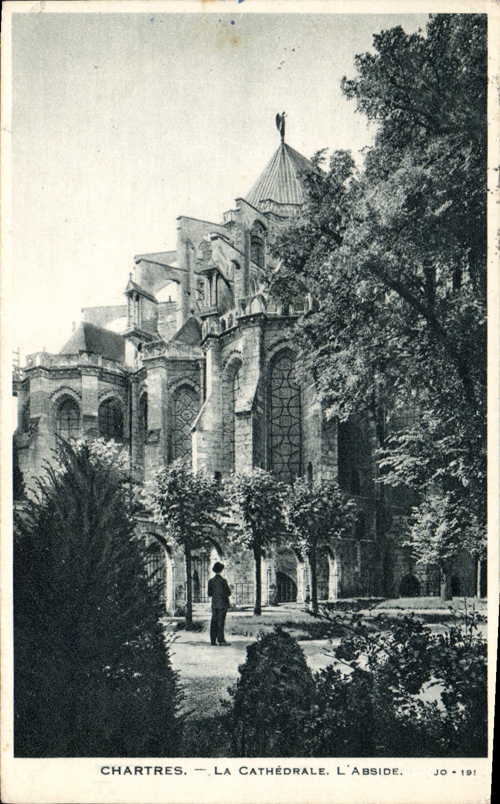 CPA Chartres La Cathedrale L'Abside 