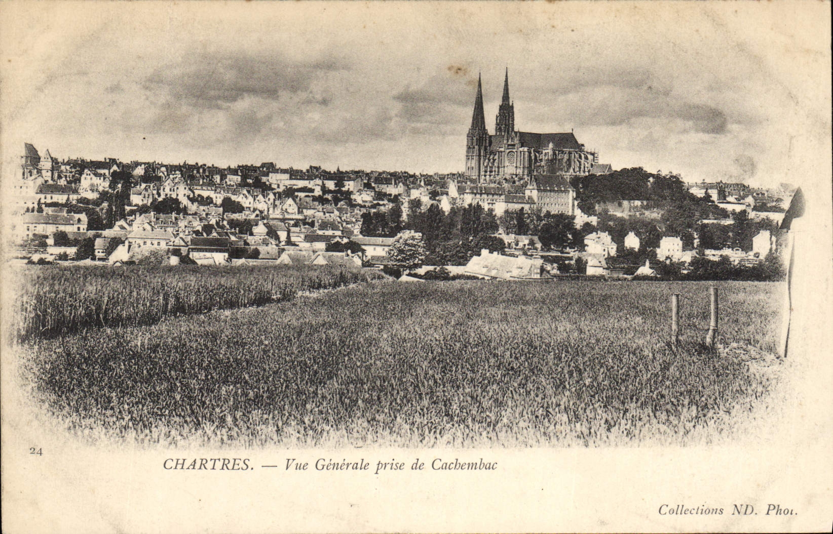 CPA Chartres Vue Generale prise de Cachembac