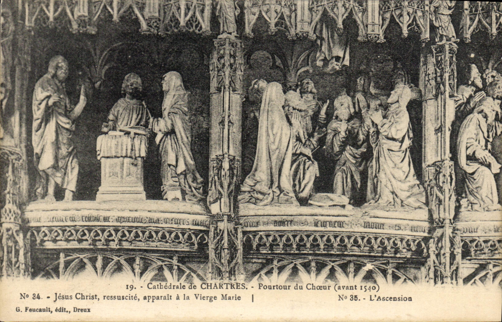 CPA Cathedrale de Chartres Pourtour du Choeur