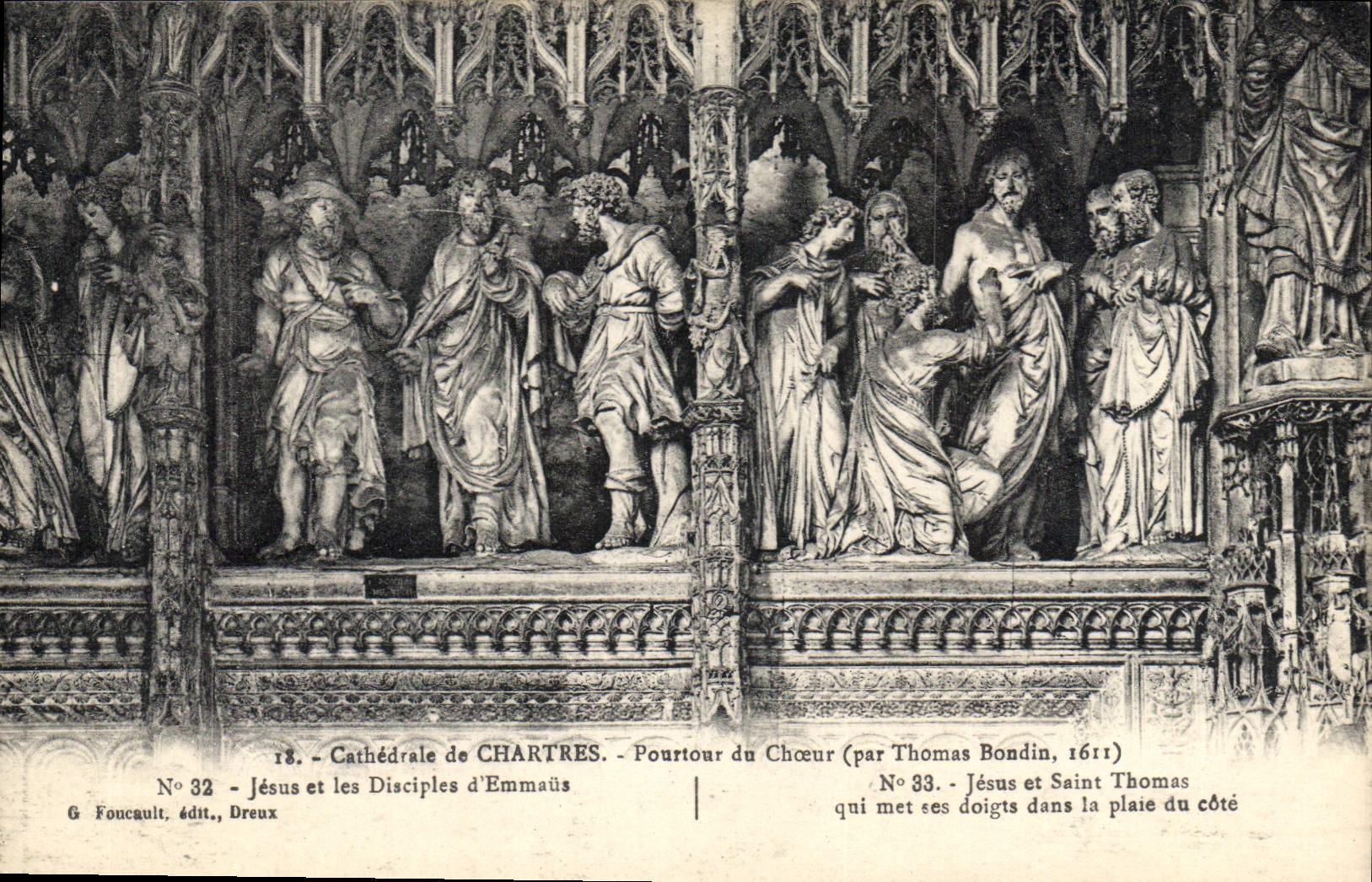 CPA Cathedrale de Chartres Pourtour du Choeur 