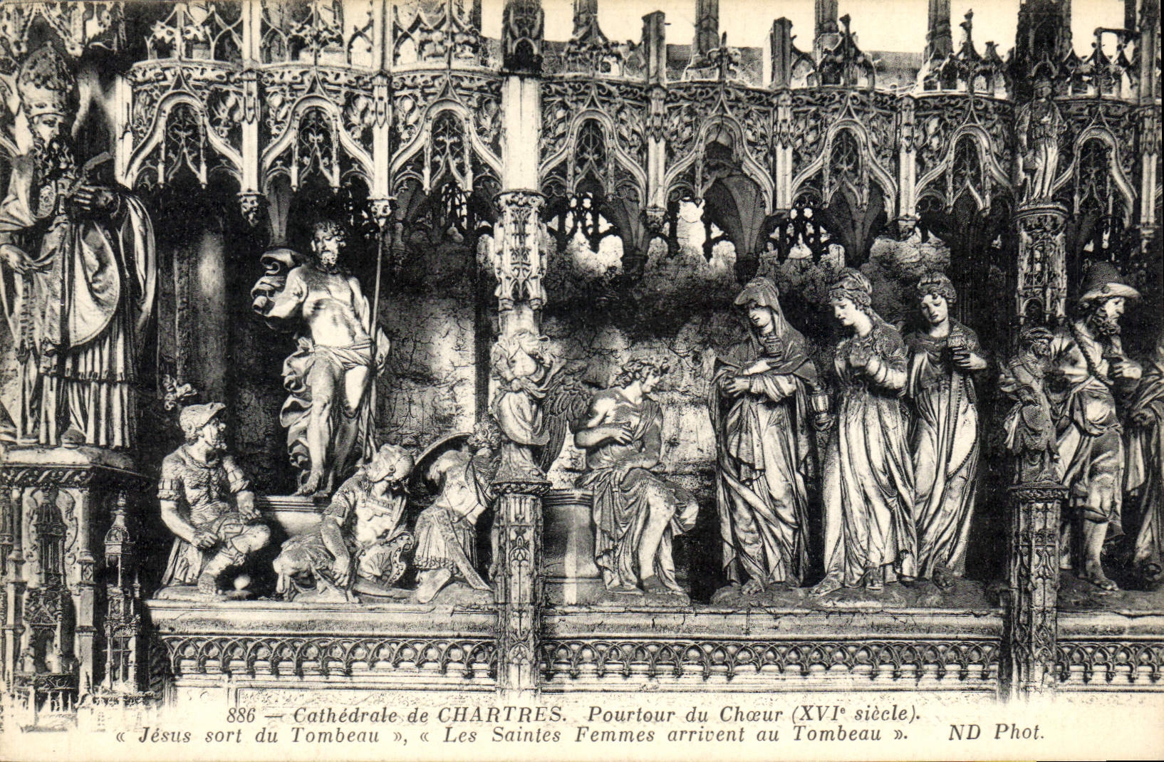 CPA Cathedrale de Chartres Pourtour du Choeur 