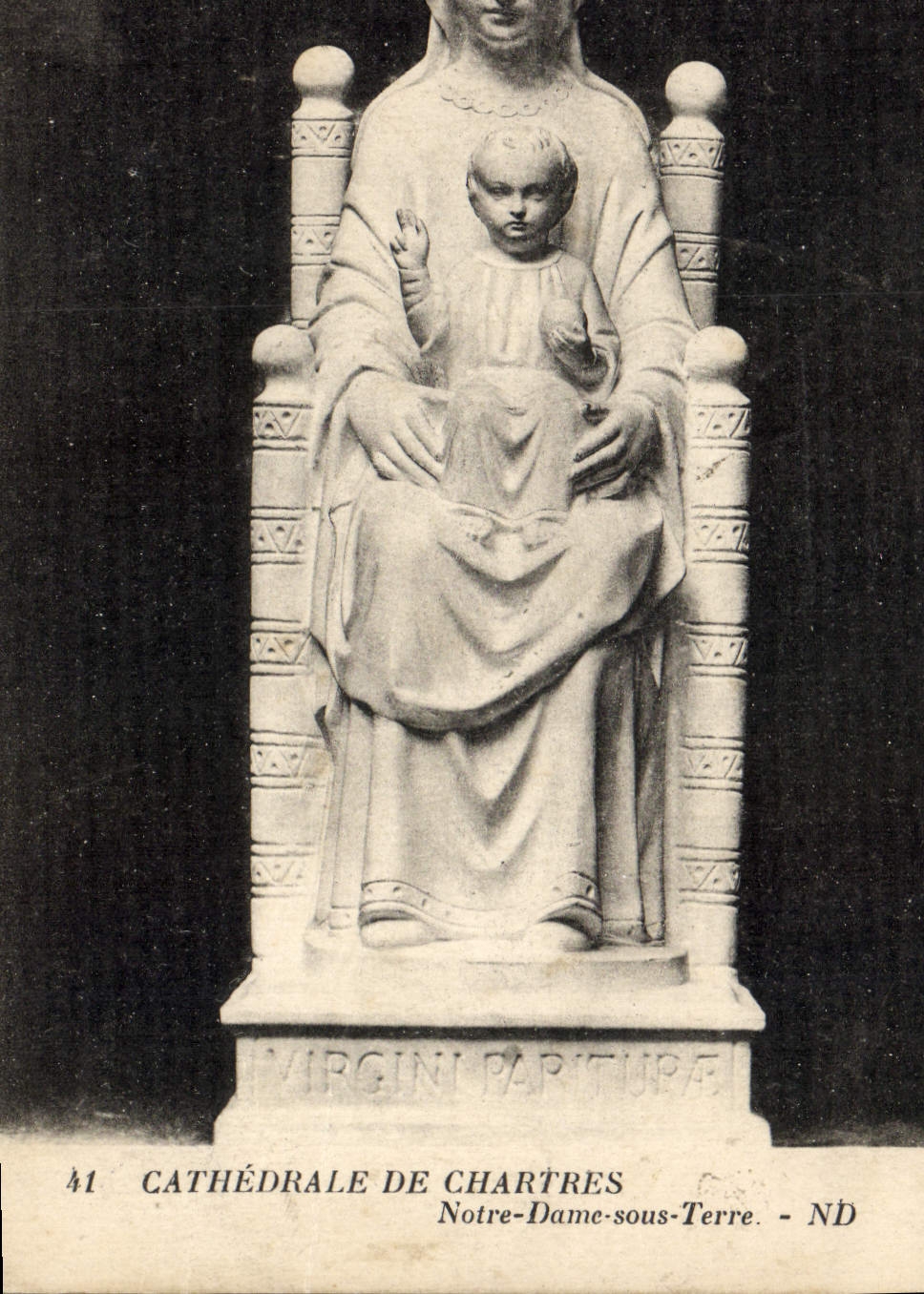 CPA Cathedrale de Chartres Notre Dame sous Terre 