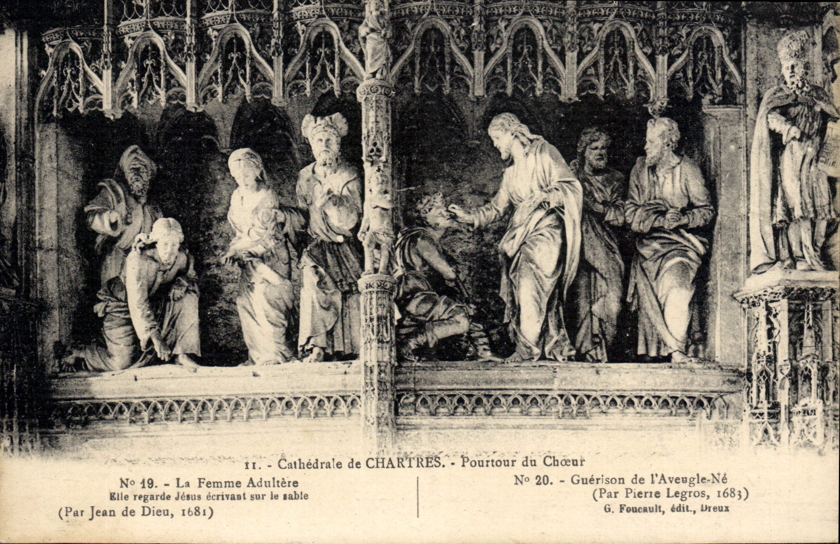 CPA Cathedrale de Chartres Pourtour du Choeur