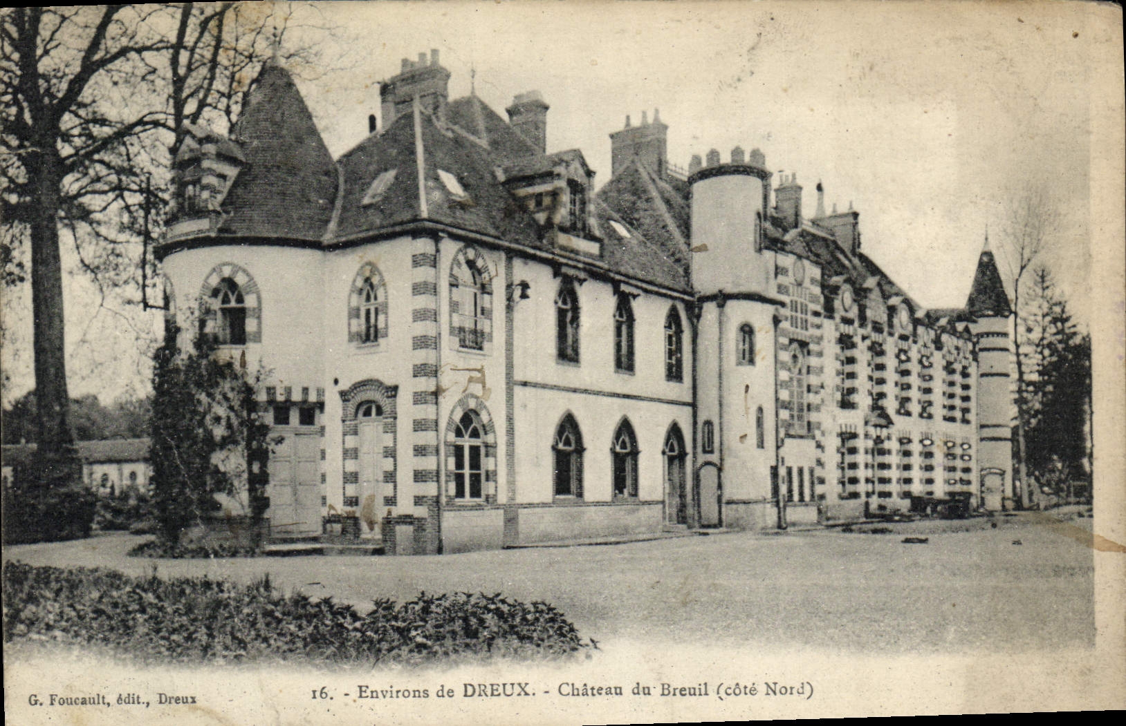 CPA Environs de Dreux Chateau de Breuil Cote Nord