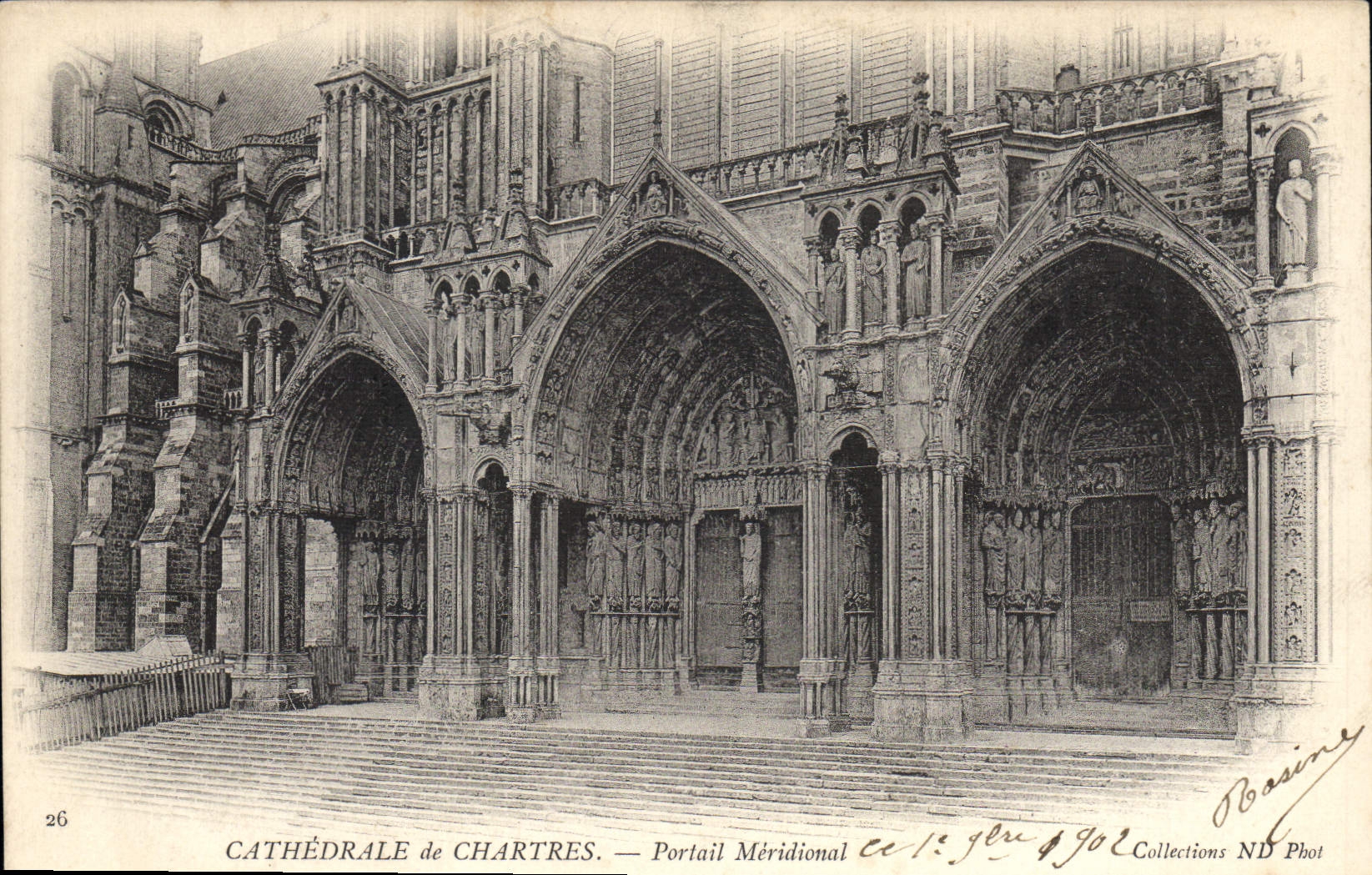CPA Cathedrale de Chartres Portail Meridional 