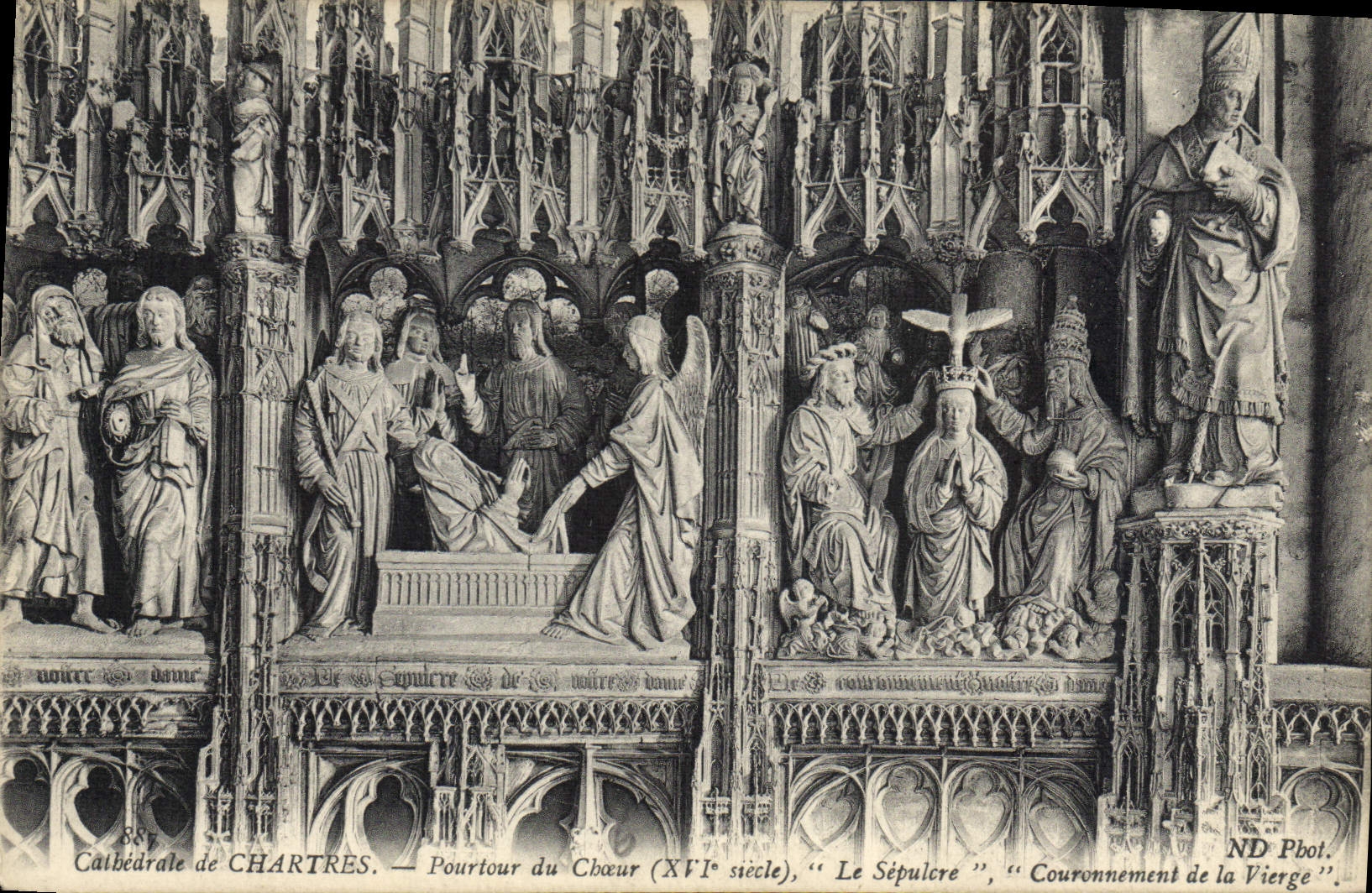 CPA Cathedrale de Chartres Pourtour de Choeur Le Sepulcre 