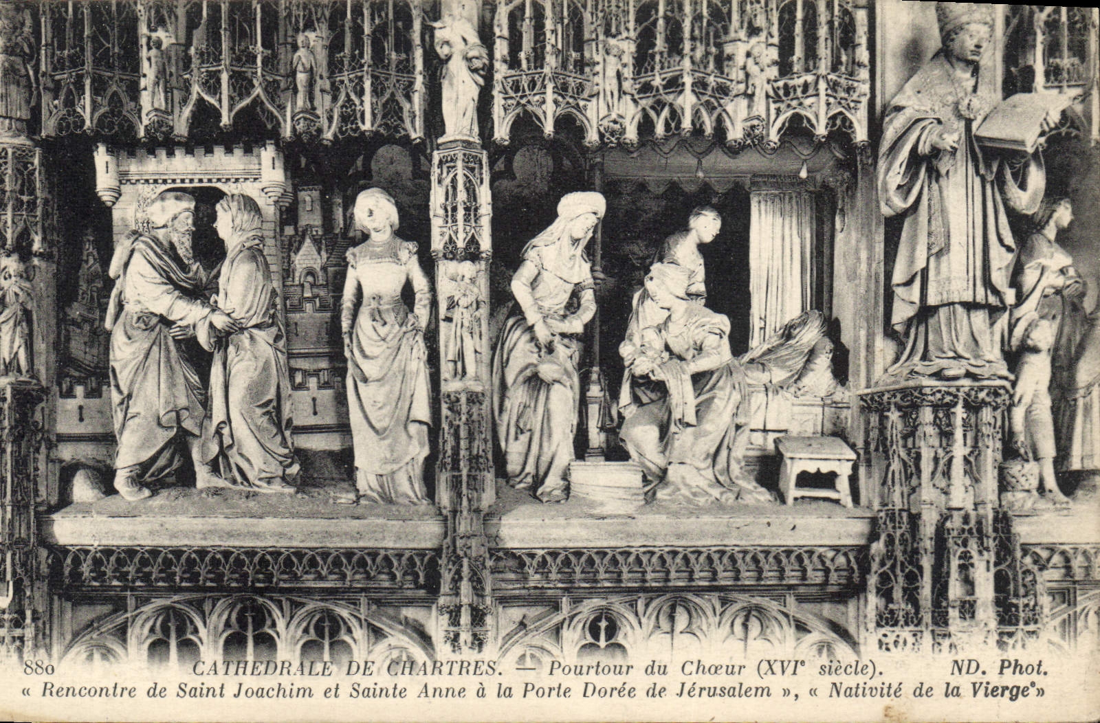 CPA Cathedrale de Chartres Pourtour du Choeur 