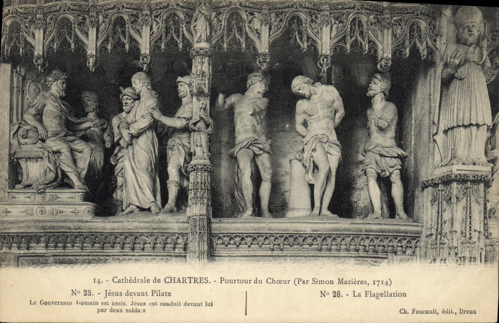 CPA Cathedrale de Chartres Pourtour du Choeur 