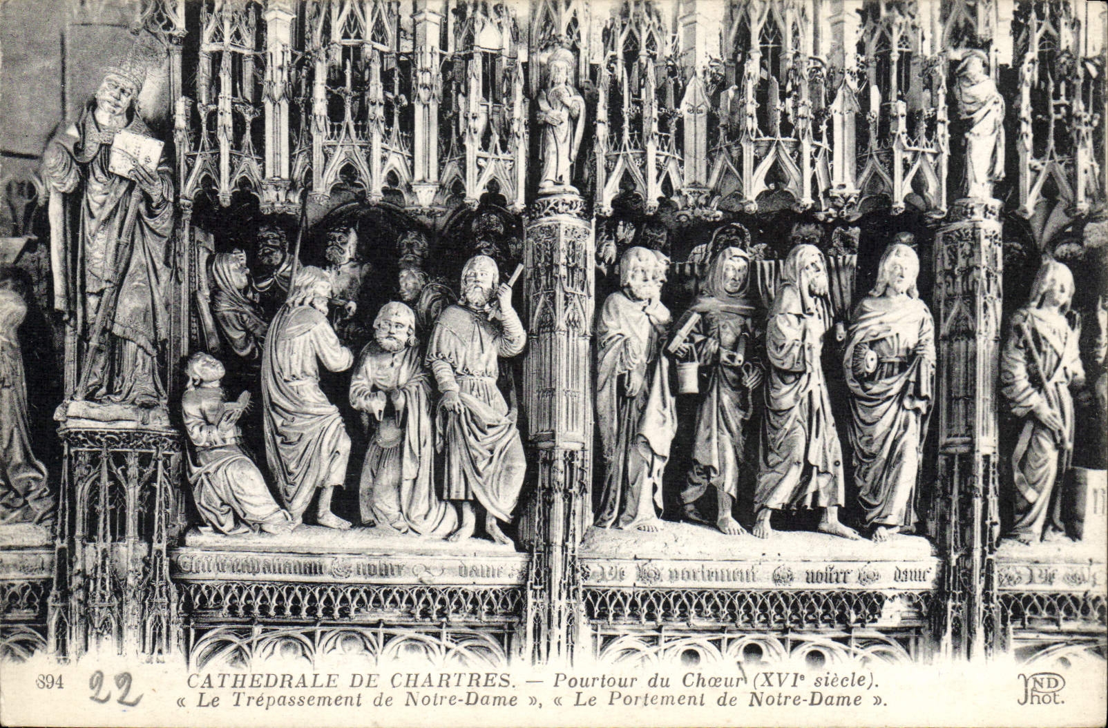 CPA Cathedrale de Chartres Pourtour du Choeur 