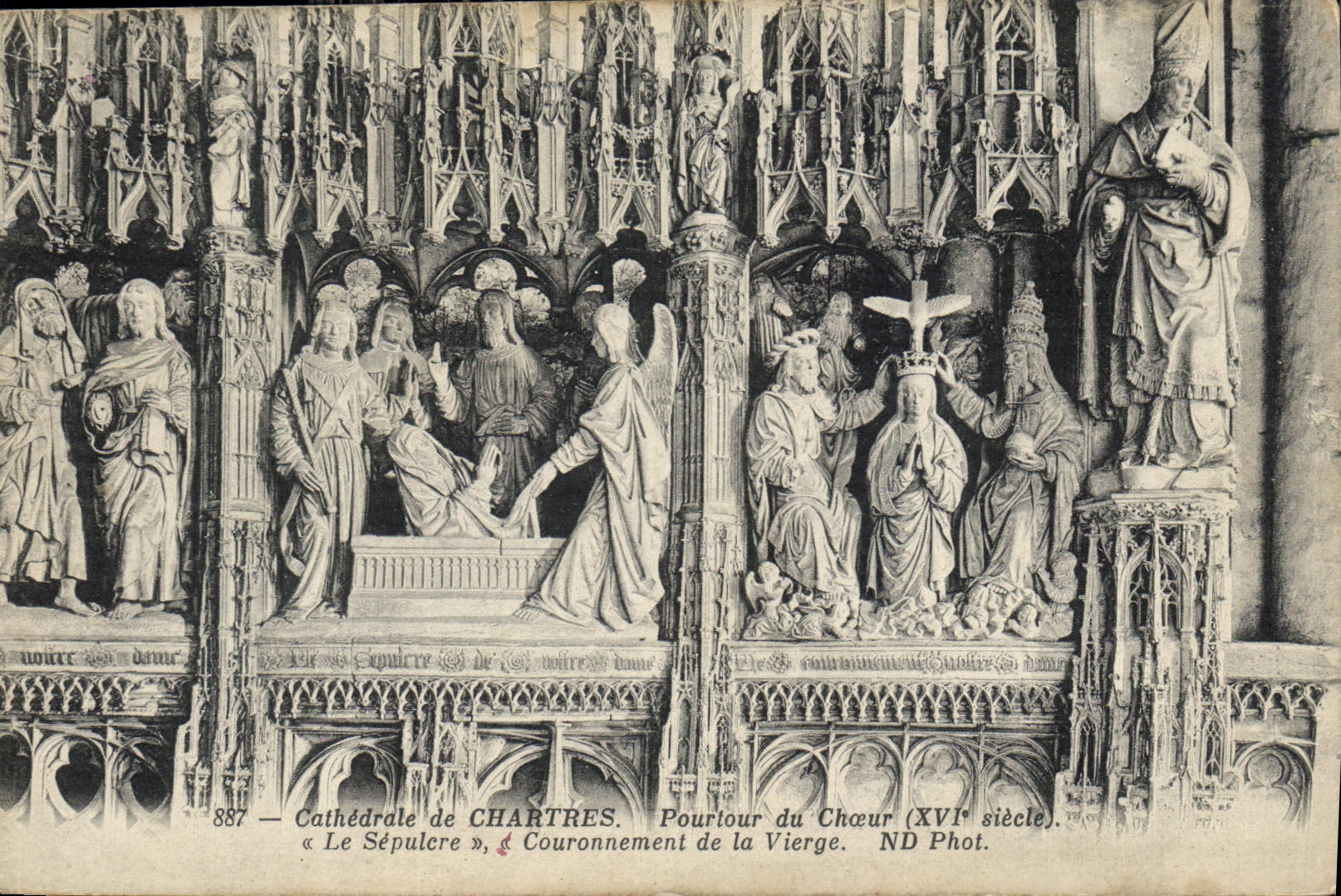 CPA Cathedrale de Chartres Pourtour du Choeur 