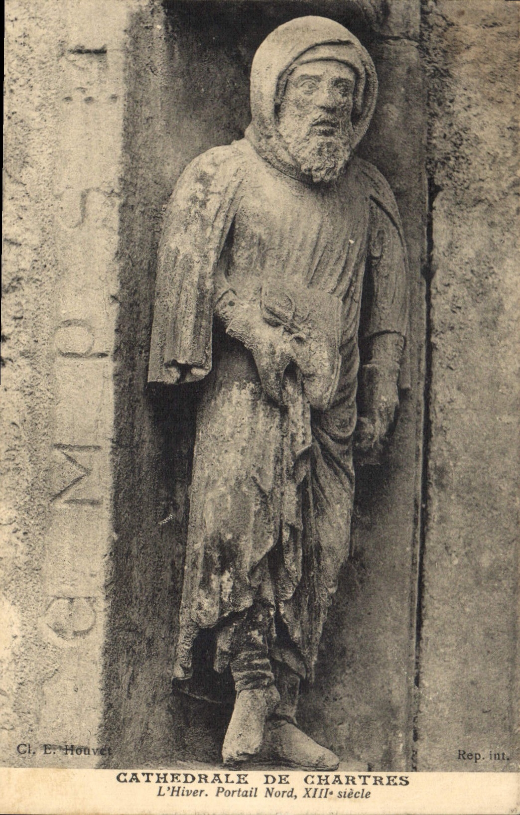 CPA Cathedrale de Chartres L'Hiver Portail Nord 