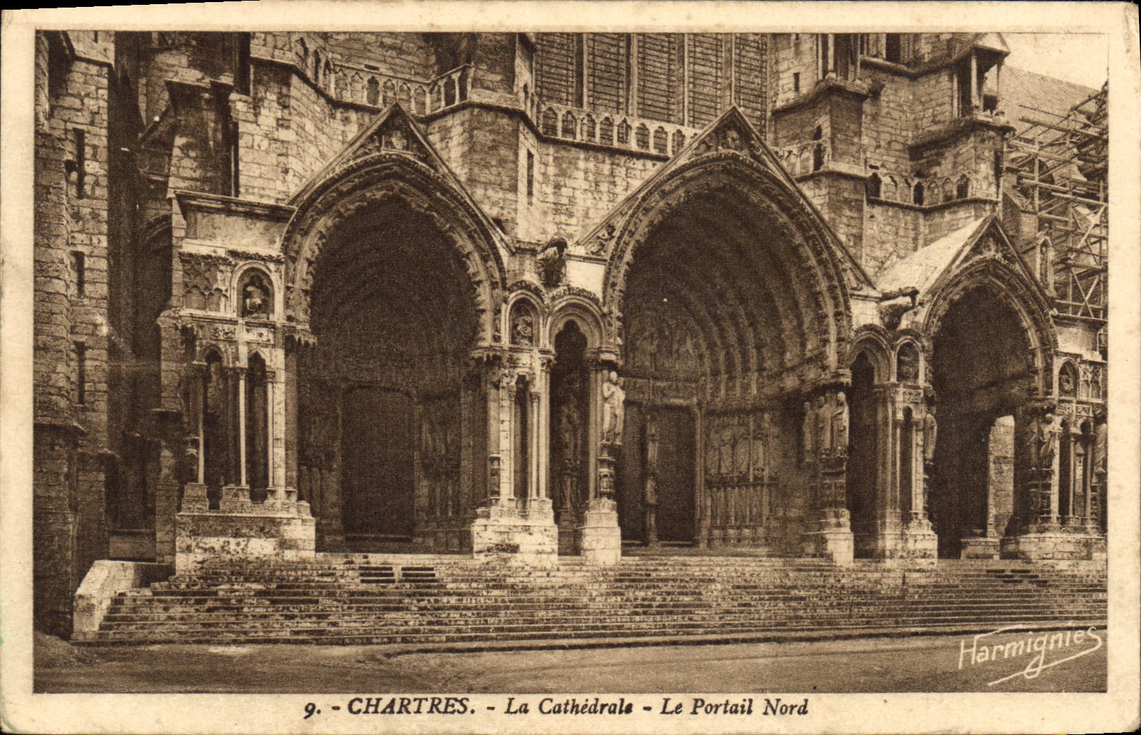 CPA Chartres La Cathedrale Le Portail Nord 