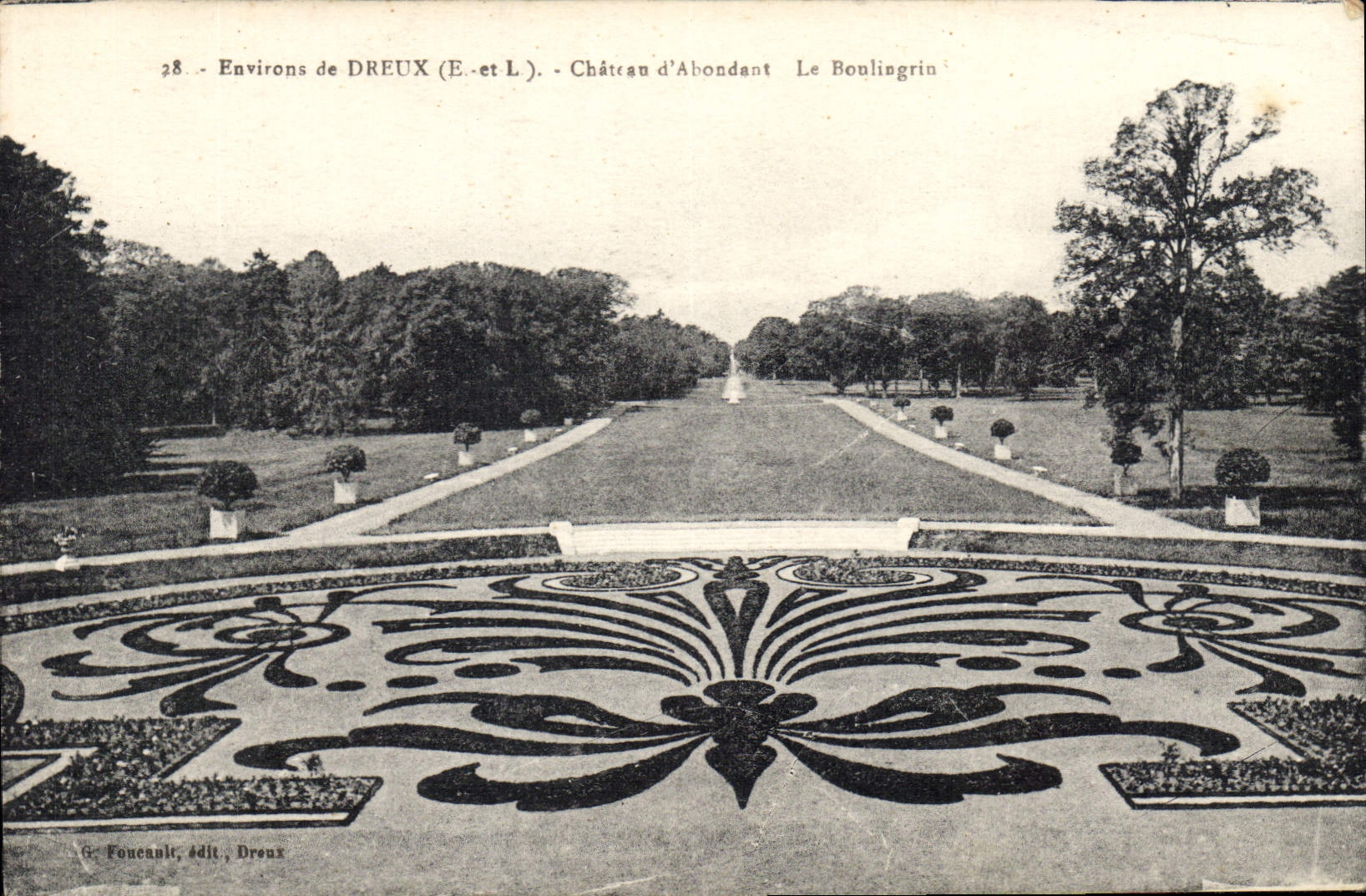 CPA Environs de Dreux E et L Chateau d'Abondant