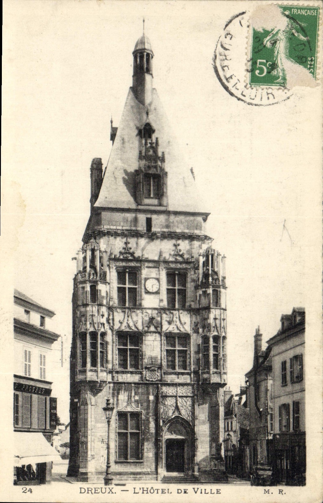 CPA Dreux L'Hotel de Ville 