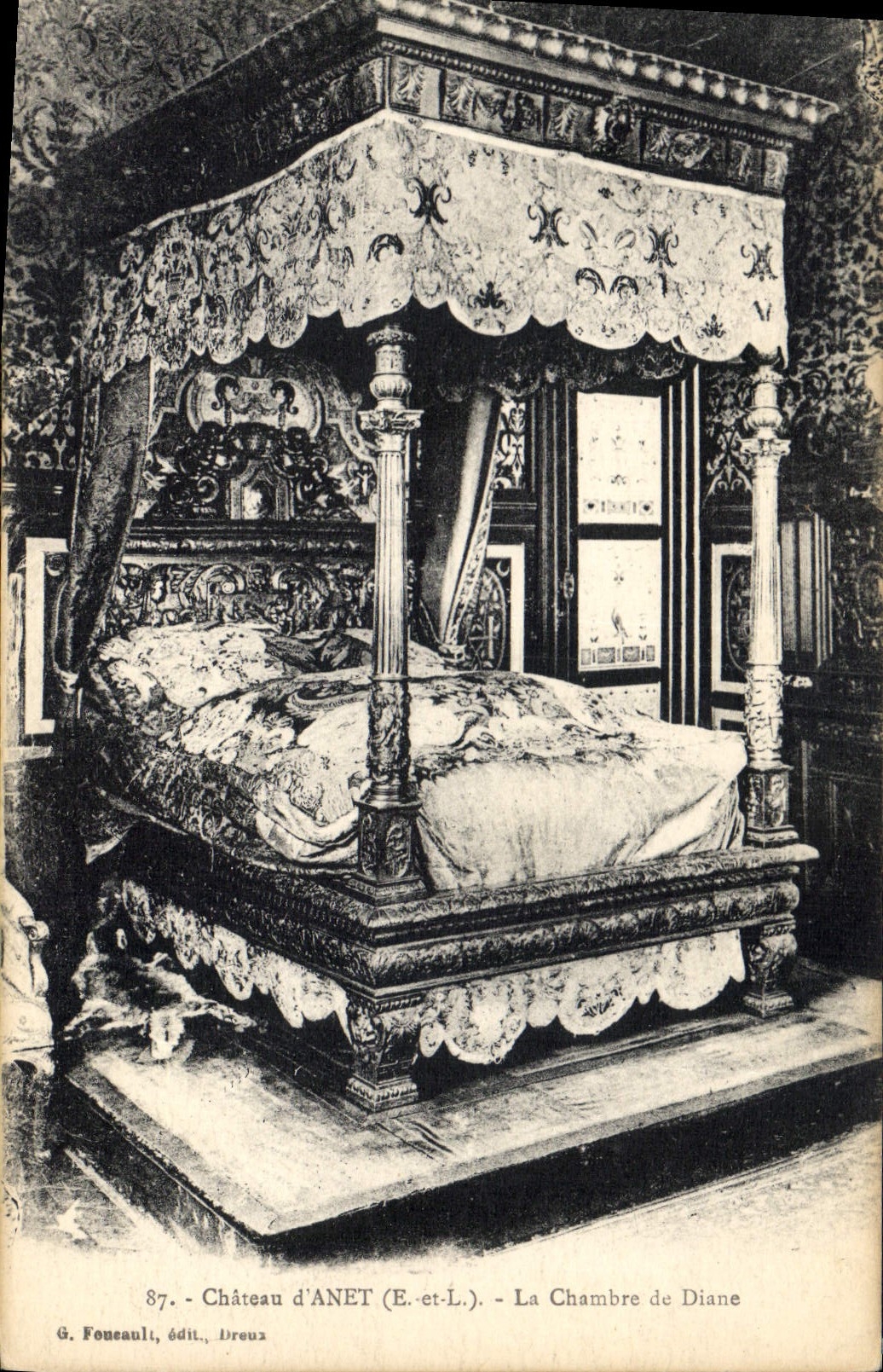 CPA Chateau d'Anet E et L La Chambre de Diane