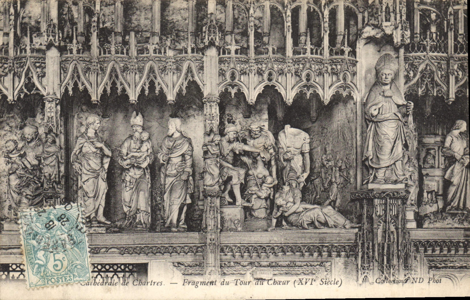 CPA Cathedrale de ChartresFragment du Tour du Choeur 
