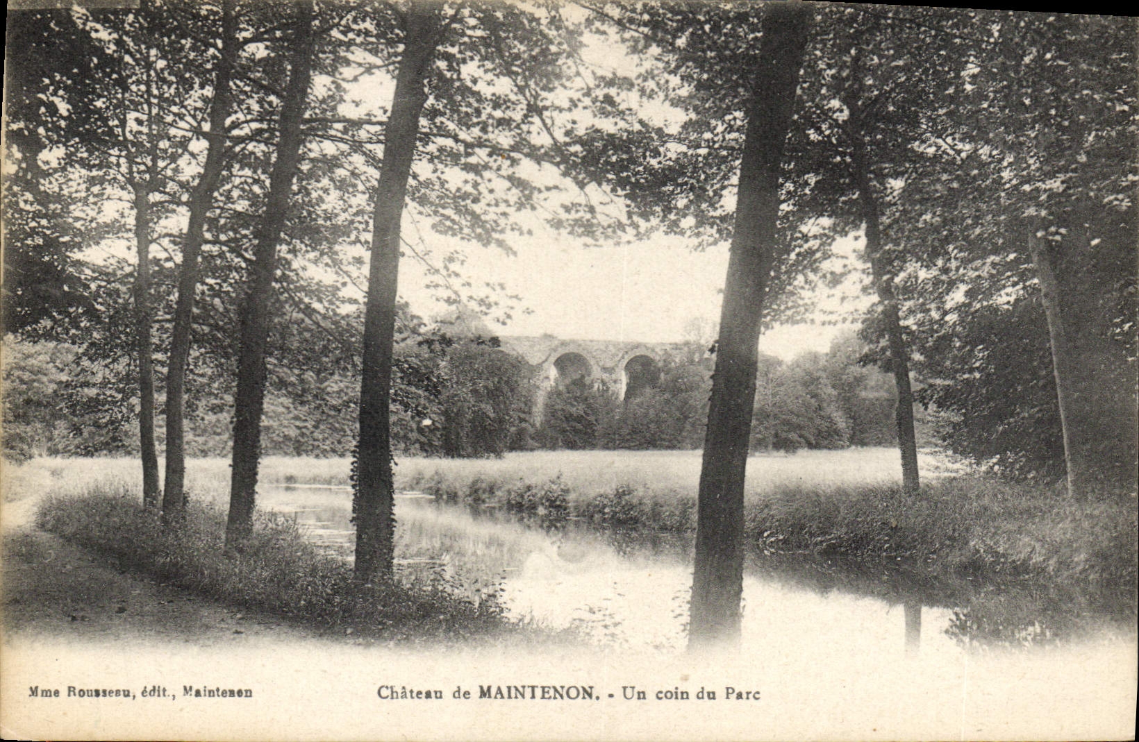 CPA Chateau de Maintenon Un coin du Parc 