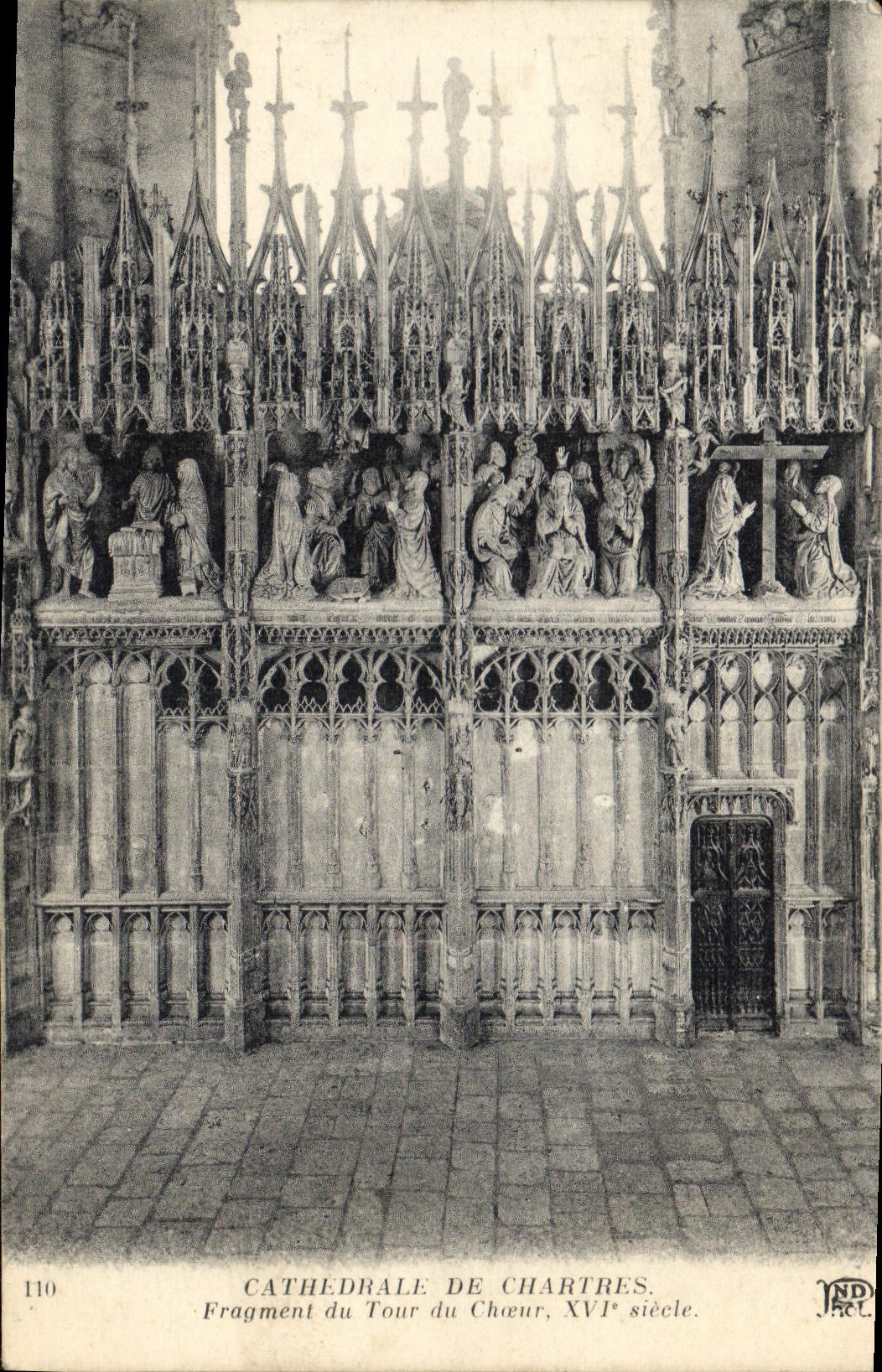CPA Cathedrale de Chartres Fragment du Tour du Choeur 