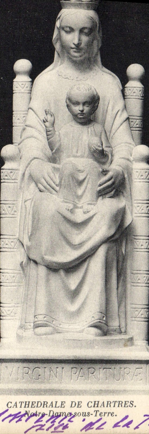 CPA Cathedrale de Chartres Notre Dame sous Terre 