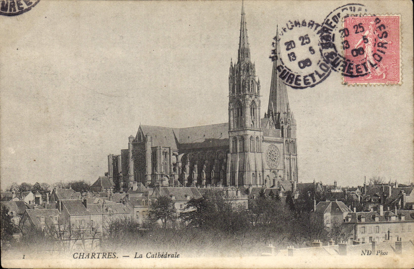 CPA Chartres La Cathedrale 