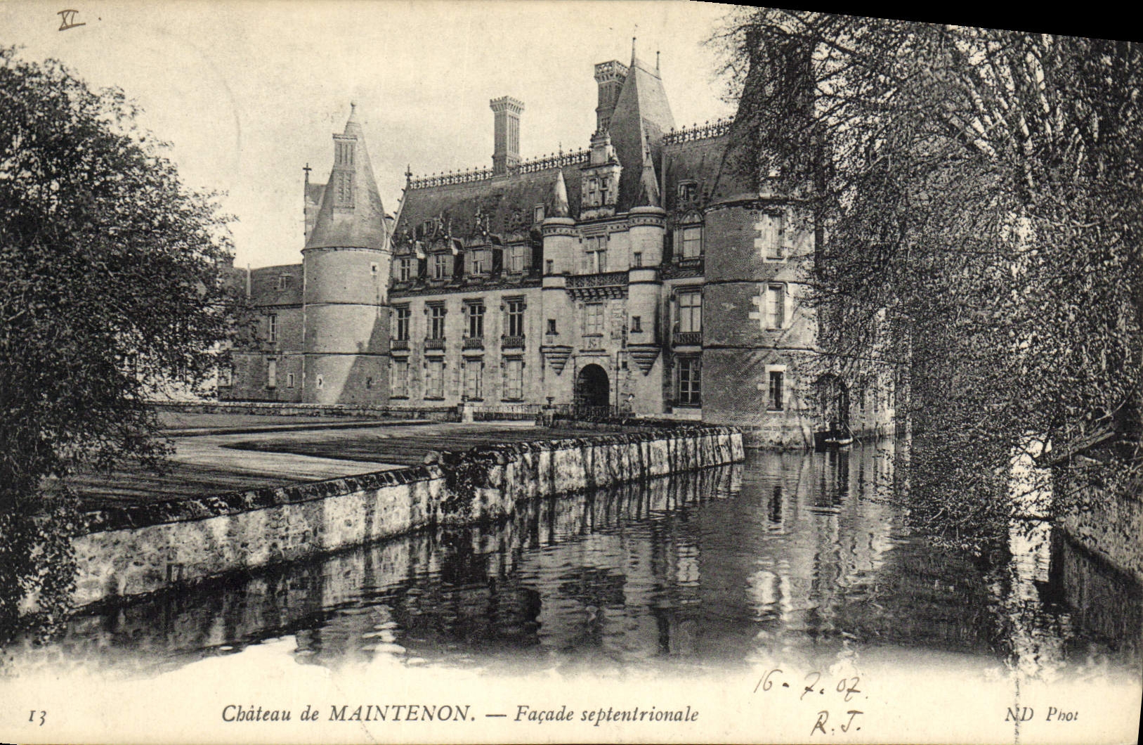 CPA Chateau de Maintenon Facade septentrionale