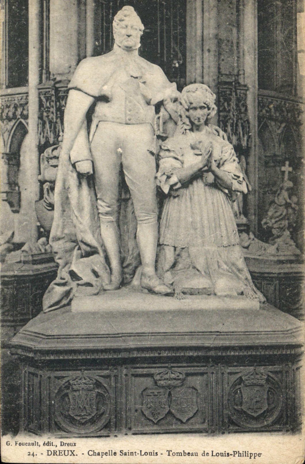 CPA Dreux Chapelle Saint Louis Tombeau de Louis Philippe 