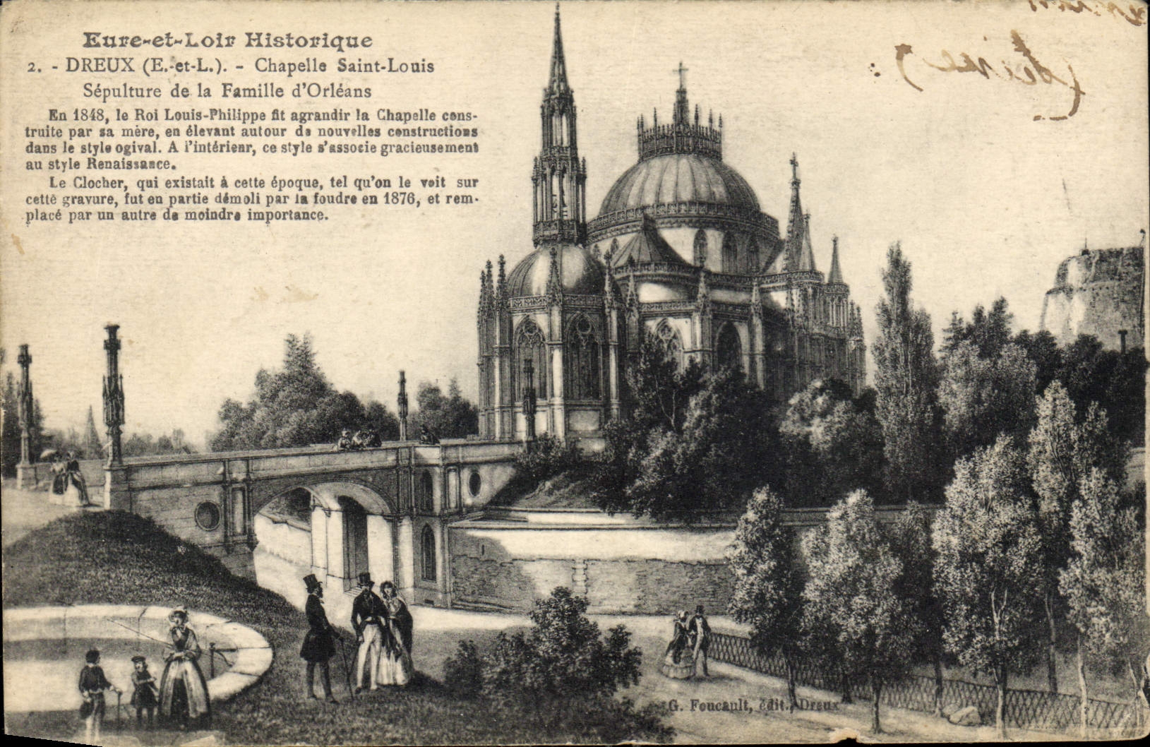 CPA Dreux E et L Chapelle Saint Louis 