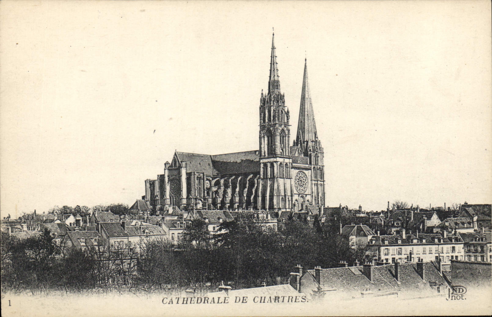 CPA Cathedrale de Chartres 