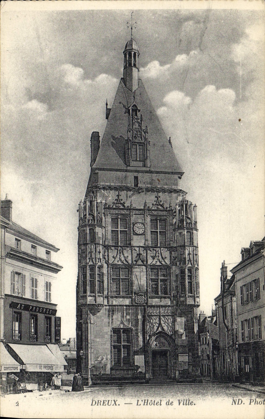 CPA Dreux L'Hotel de Ville 