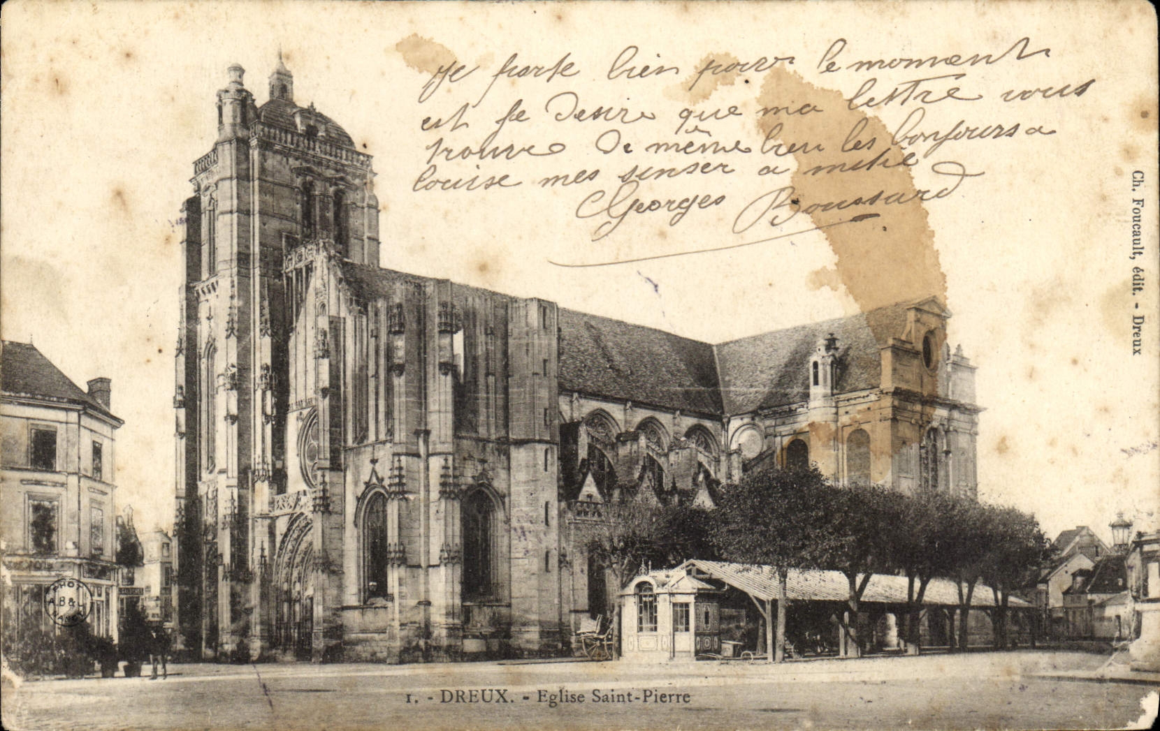 CPA Dreux Eglise Saint Pierre 