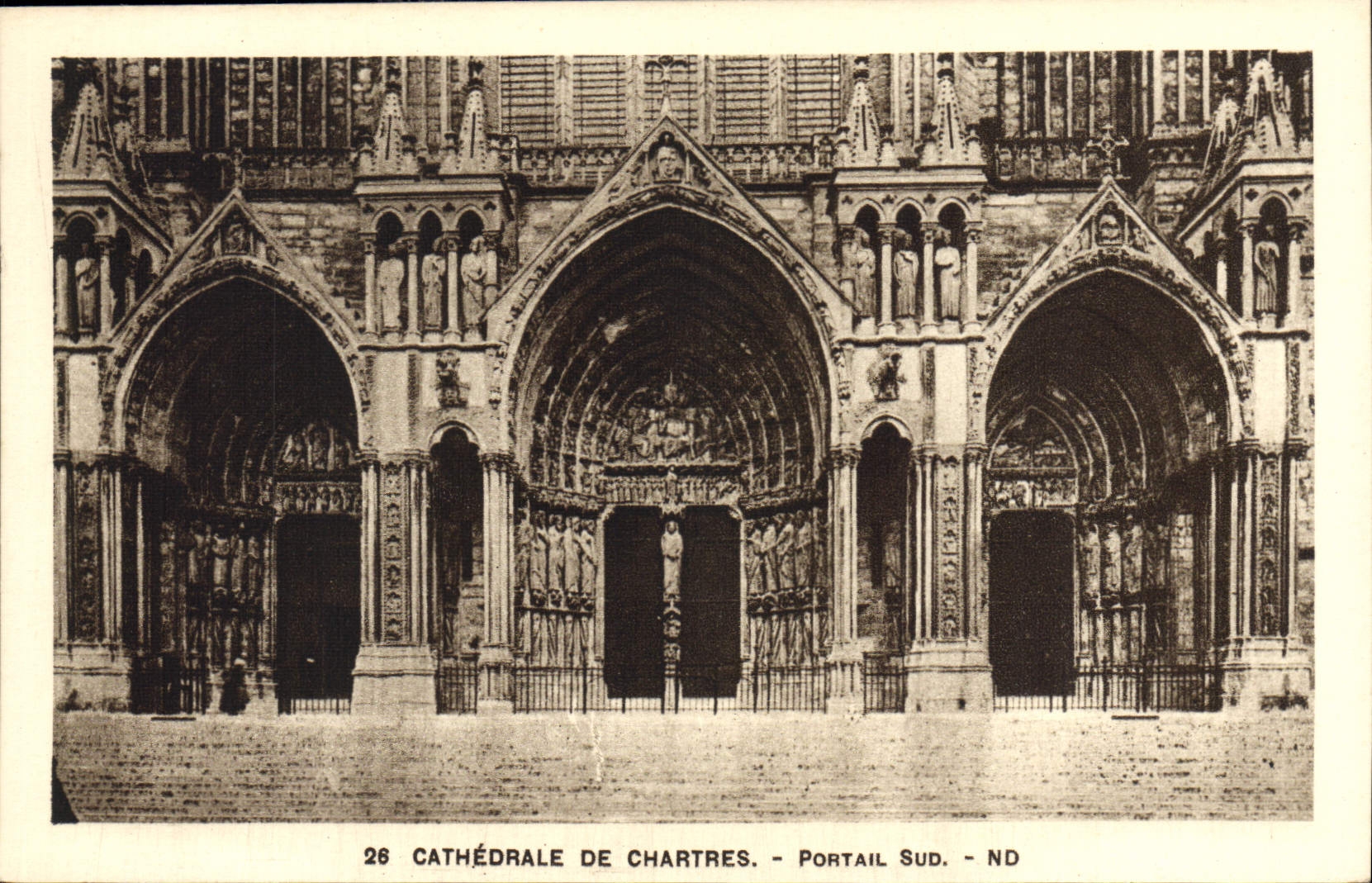 CPA Cathedrale de Chartres Portail Sud 