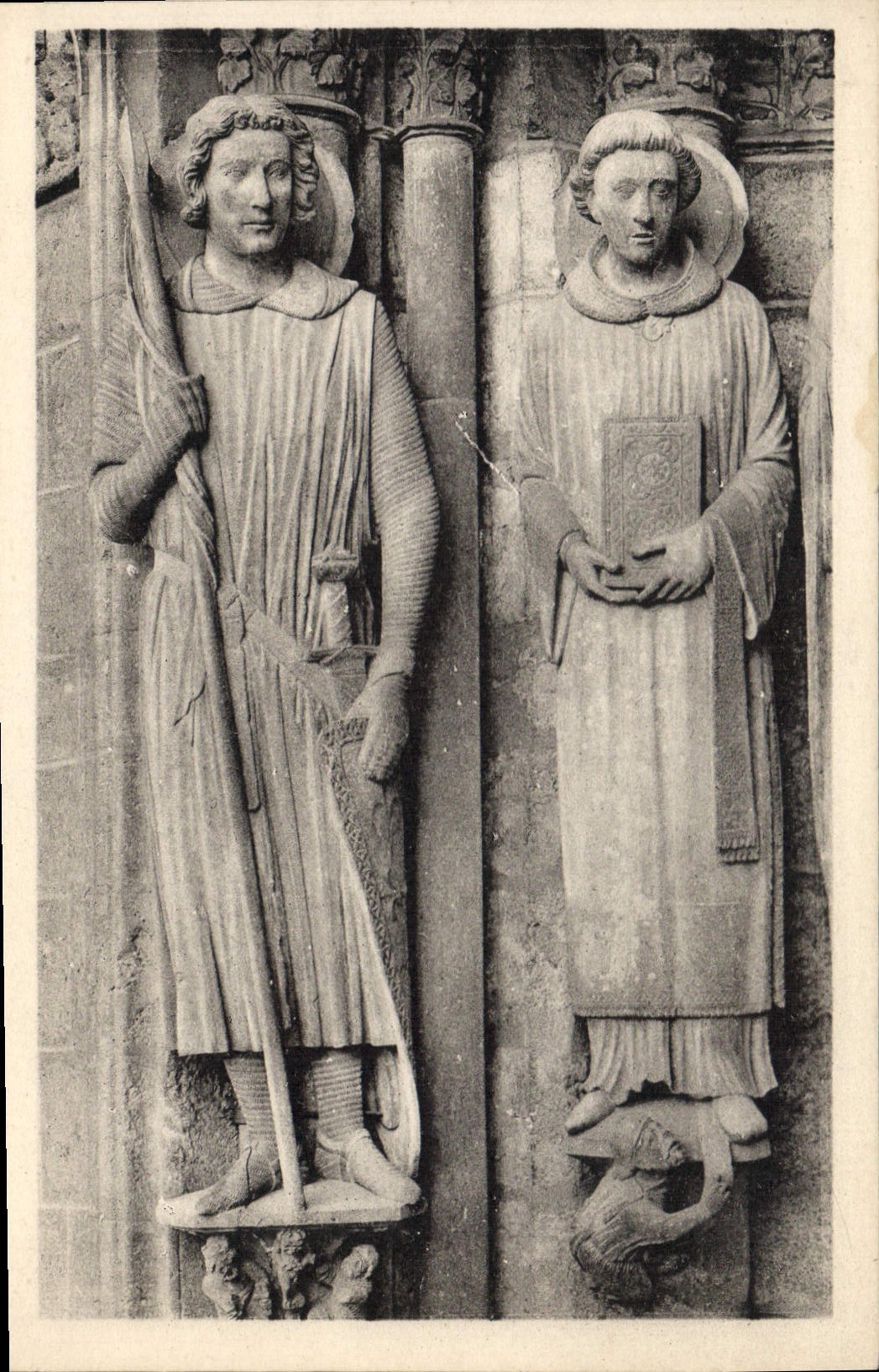 CPA Cathedrale de Chartres Saint Theodore Saint Etienne 