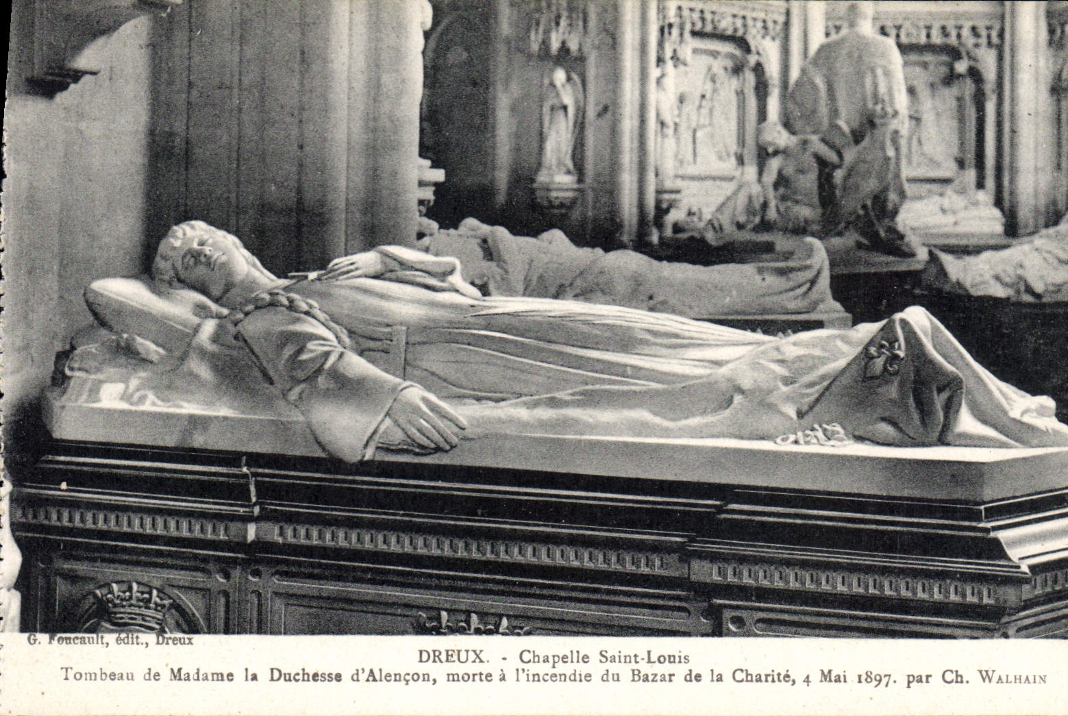 CPA Dreux Chapelle Saint Louis Tombeau de Madame de la Duchesse d'Alencon