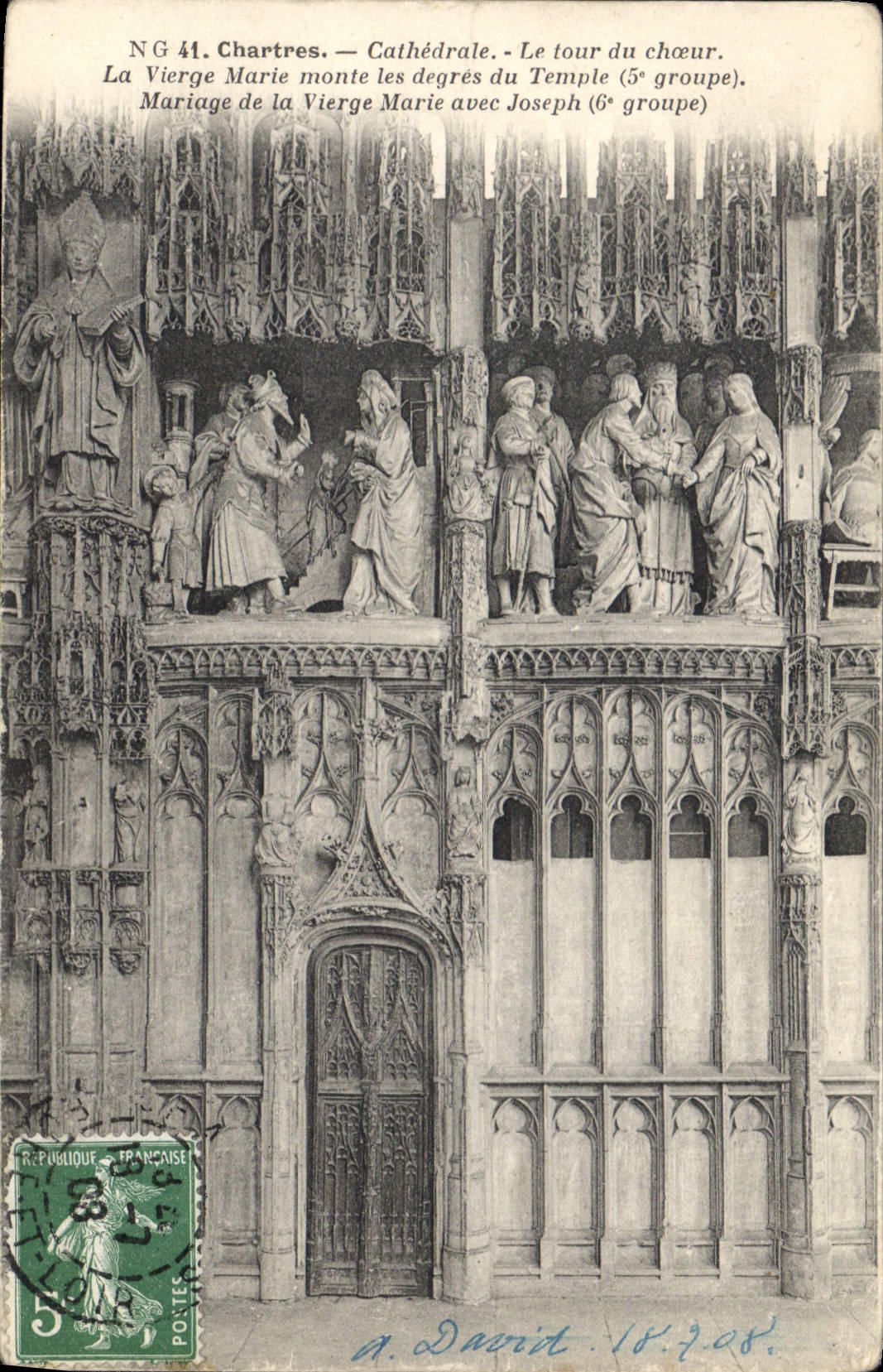 CPA Chartres CathedraleLe tour du choeur 