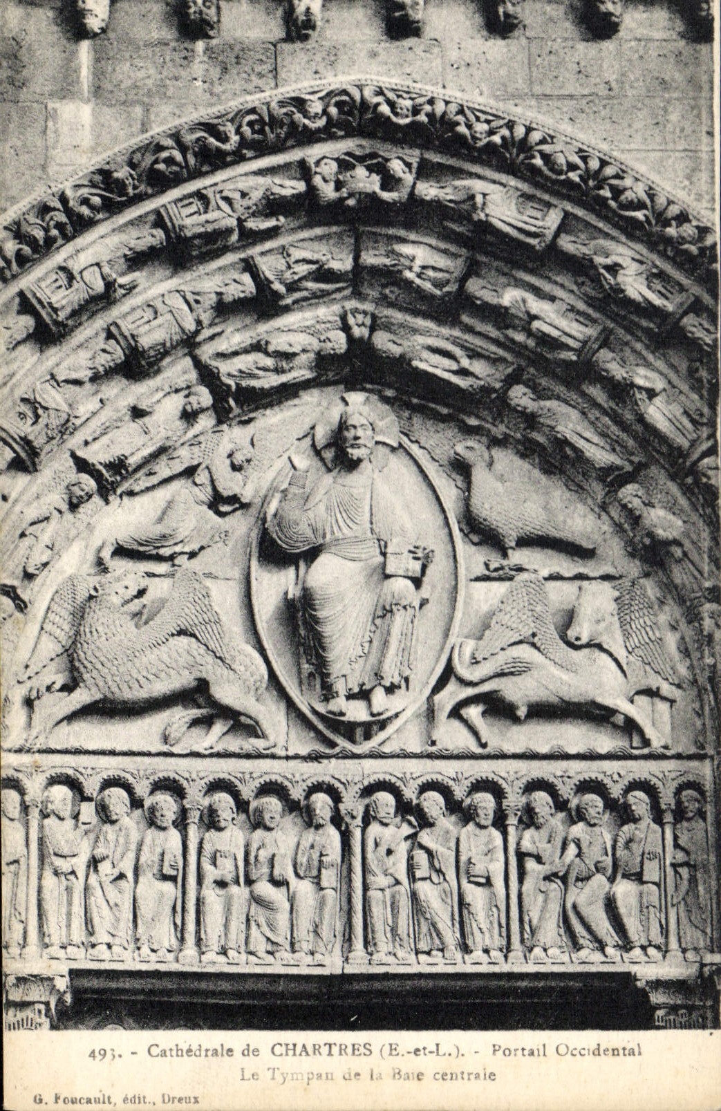 CPA Cathedrale de Chartres E et L Portail Occidental 