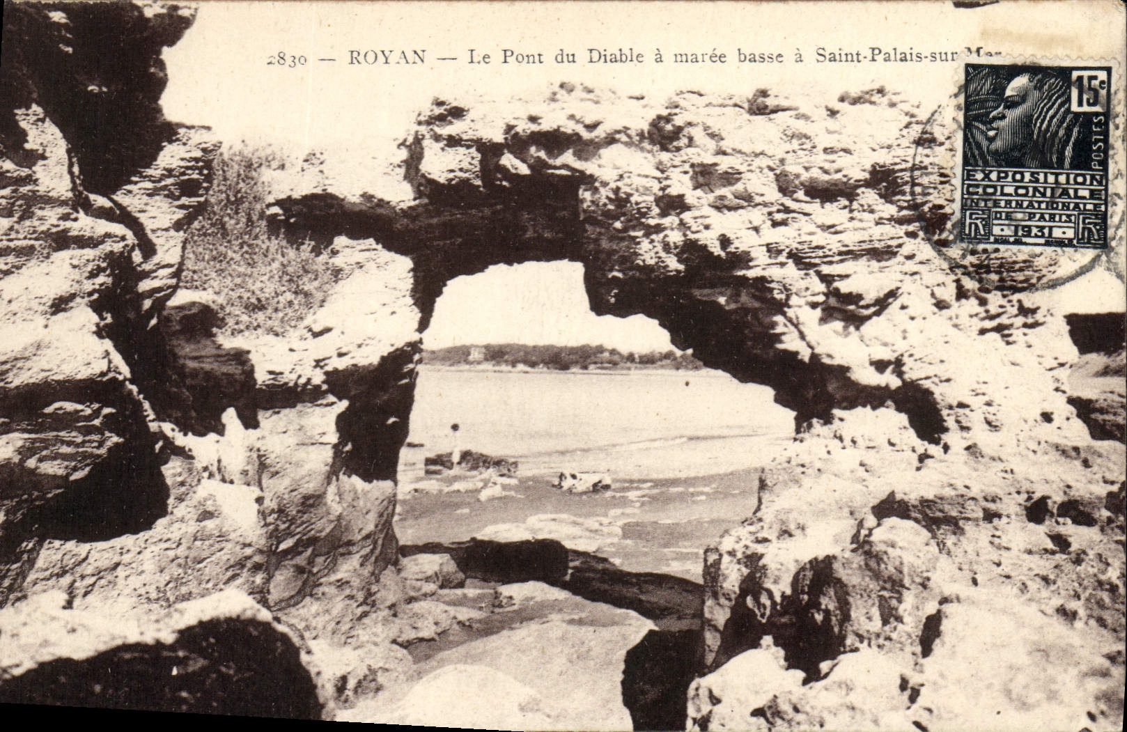 CPA Royan Le Pont du Diable a maree basse a Saint Palais sur Mer 