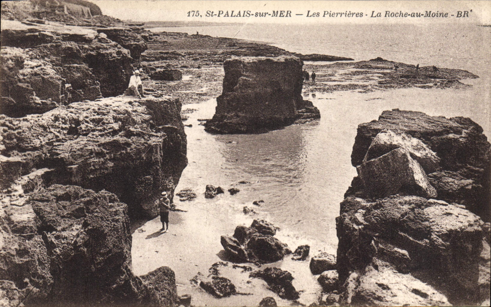 CPA St Palais sur Mer Les Pierrieres La Roche au Moine