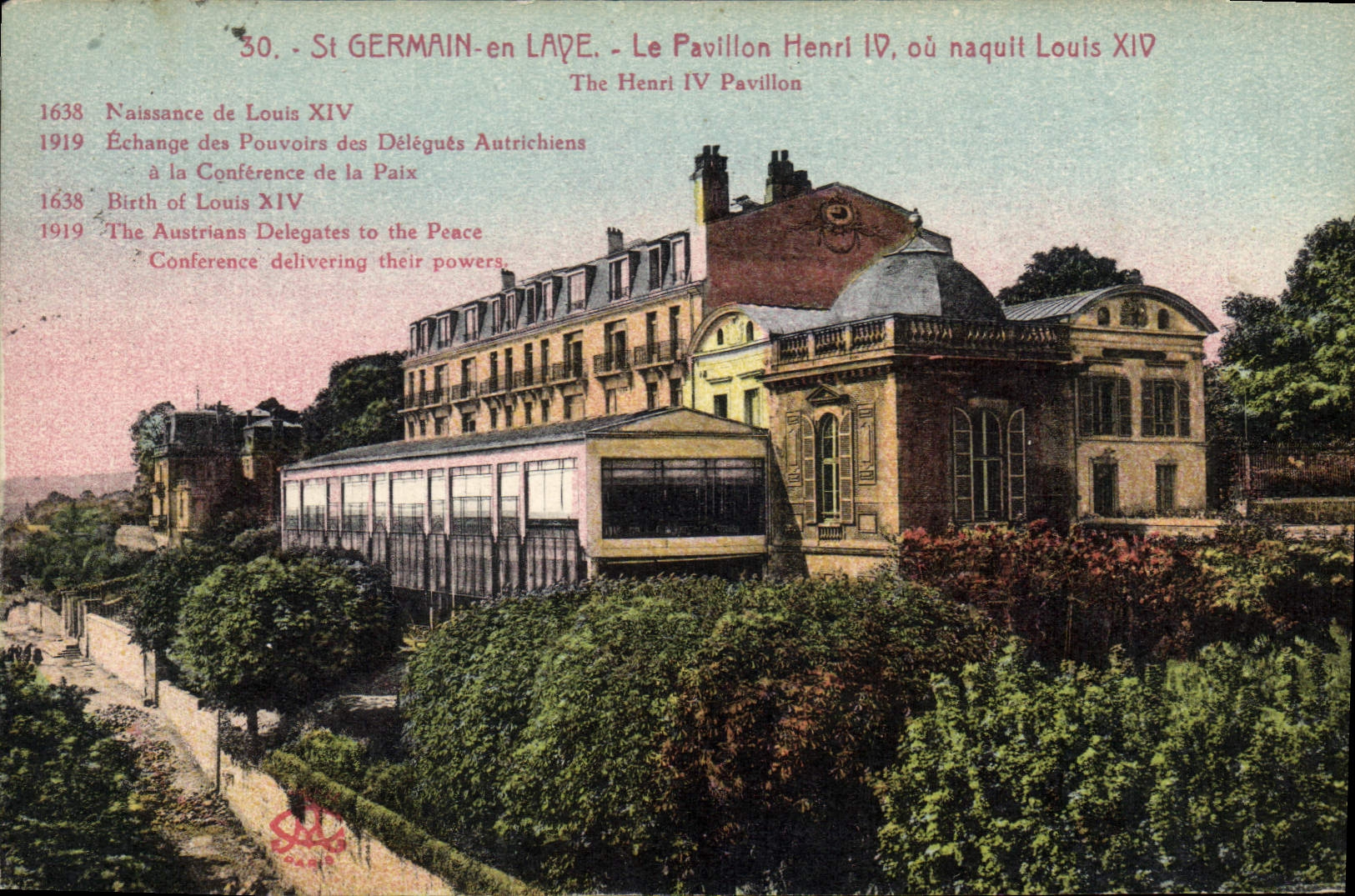 CPA St Germain en Laye Le pavillon Henri IV ou naquit Louis XIV