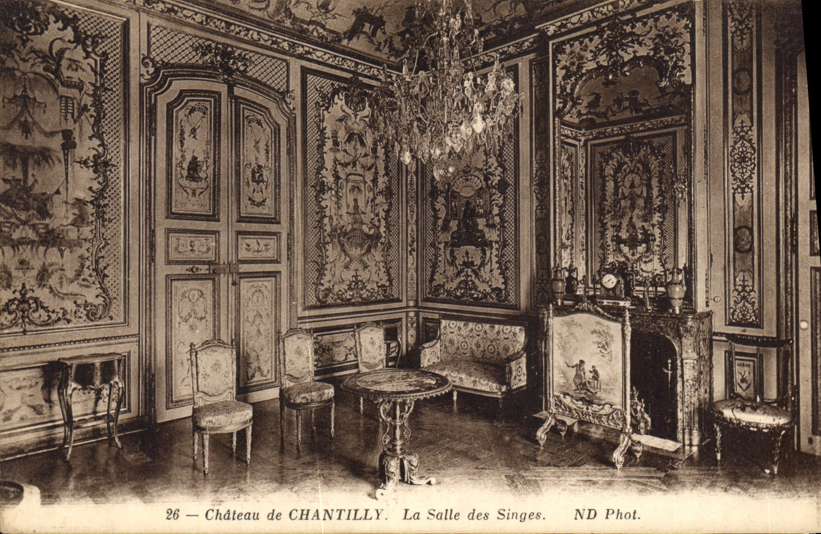 CPA Chateau de Chantilly La Salle des Singes