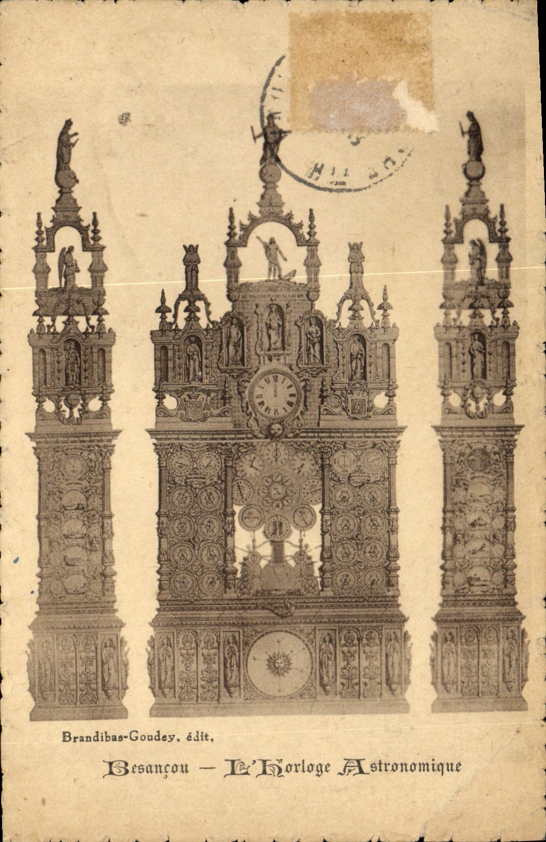 CPA Besancon L'Horloge Astronomique 