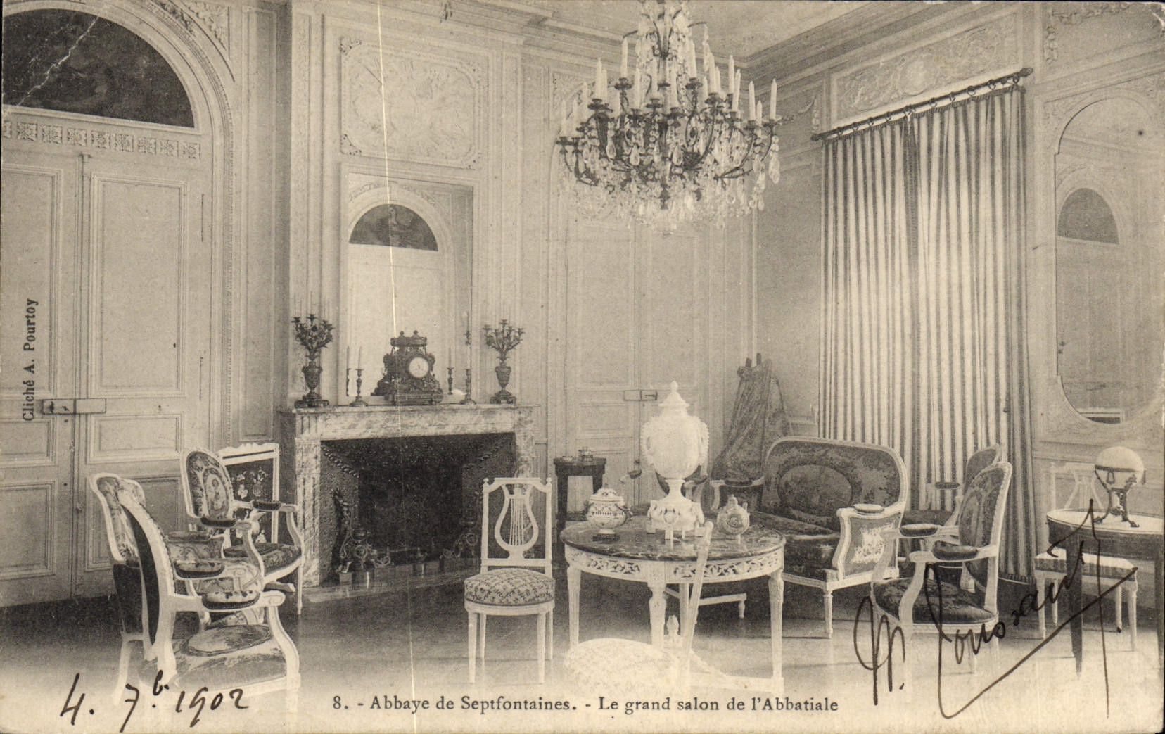 CPA Abbaye de Septfontaines Le grand salon de l'Abbatiale 