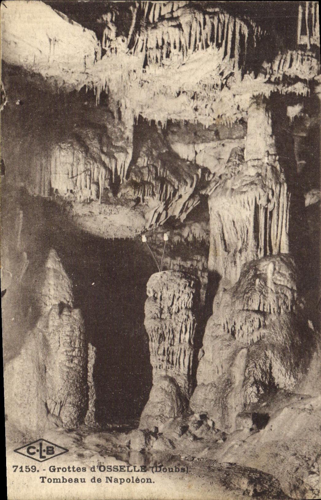 CPA Grottes d'Osselle Doubs Tombeau de Napoleon