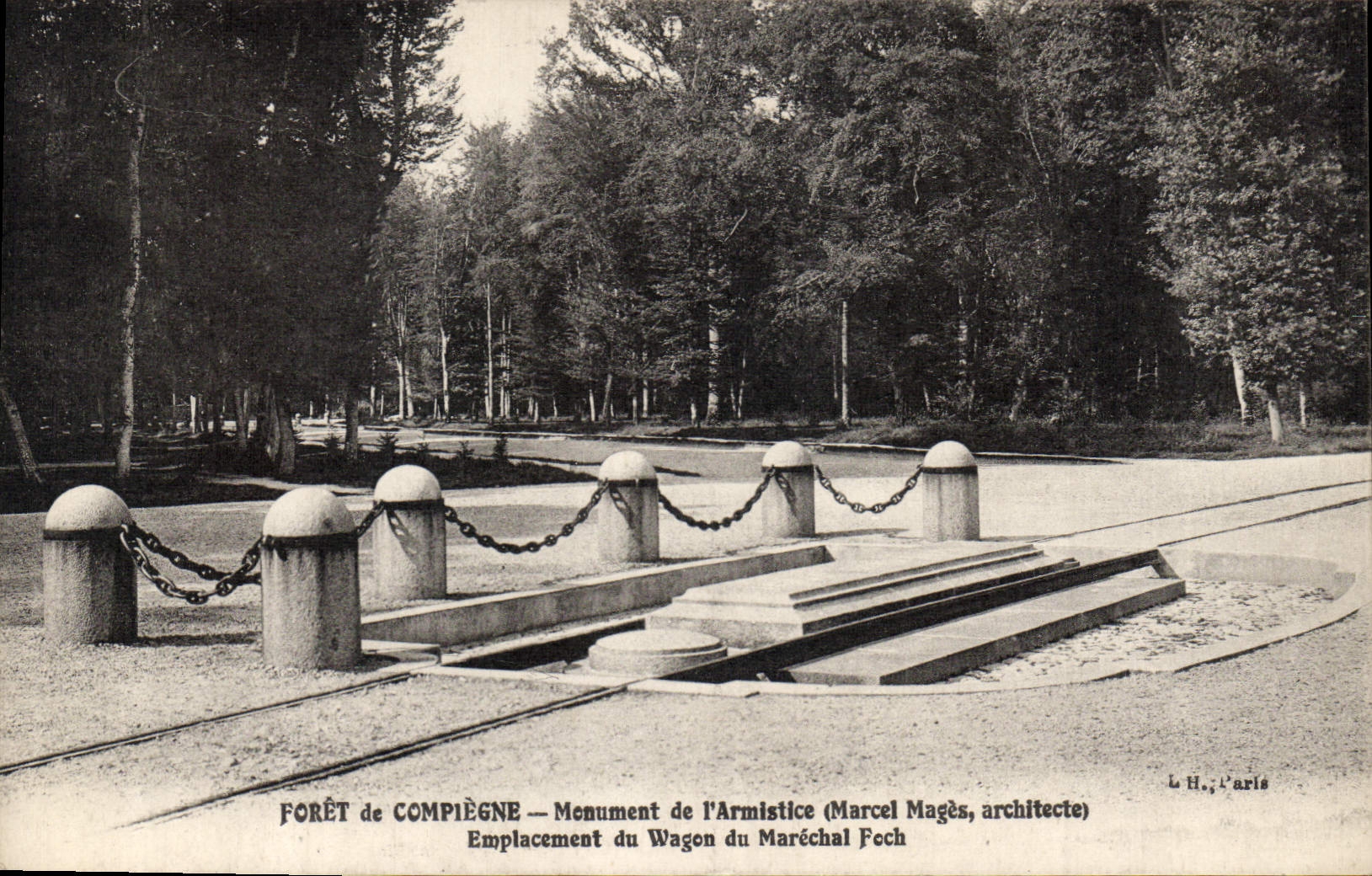 CPA Foret de Compiegne Monument de l'Armistice