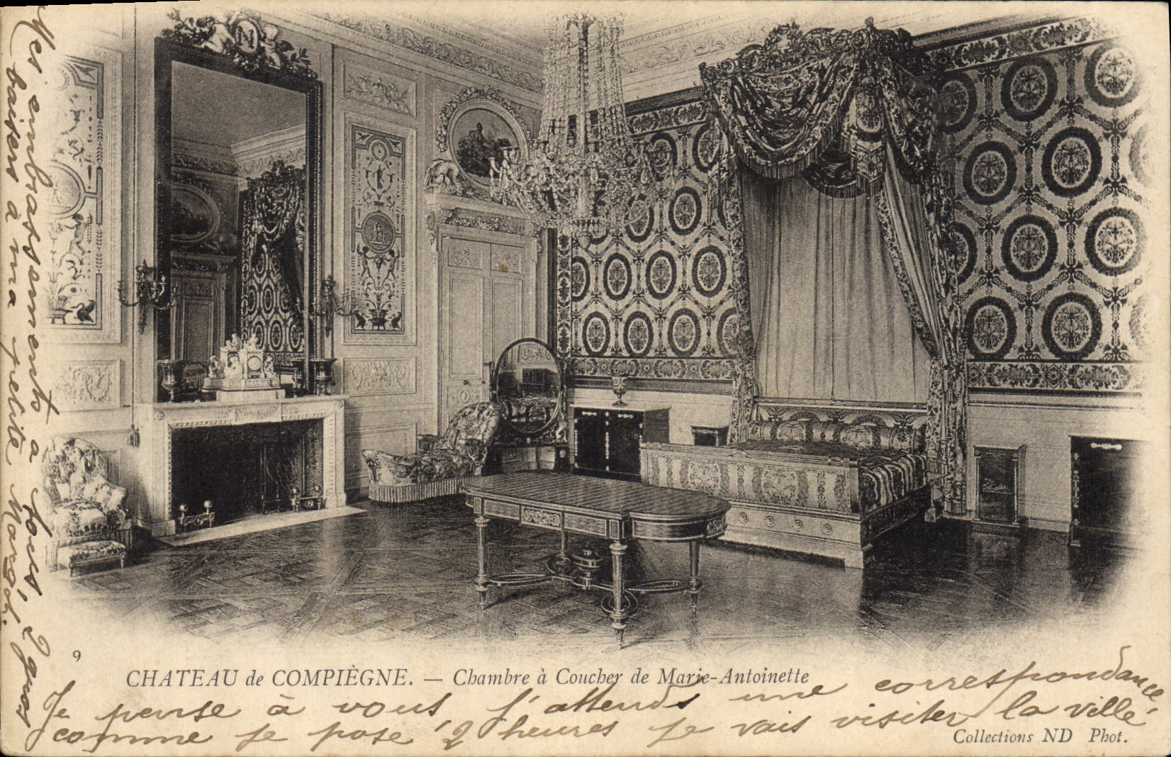 CPA Chateau de Pierrefonds Chambre a Coucher de Marie Antoinette
