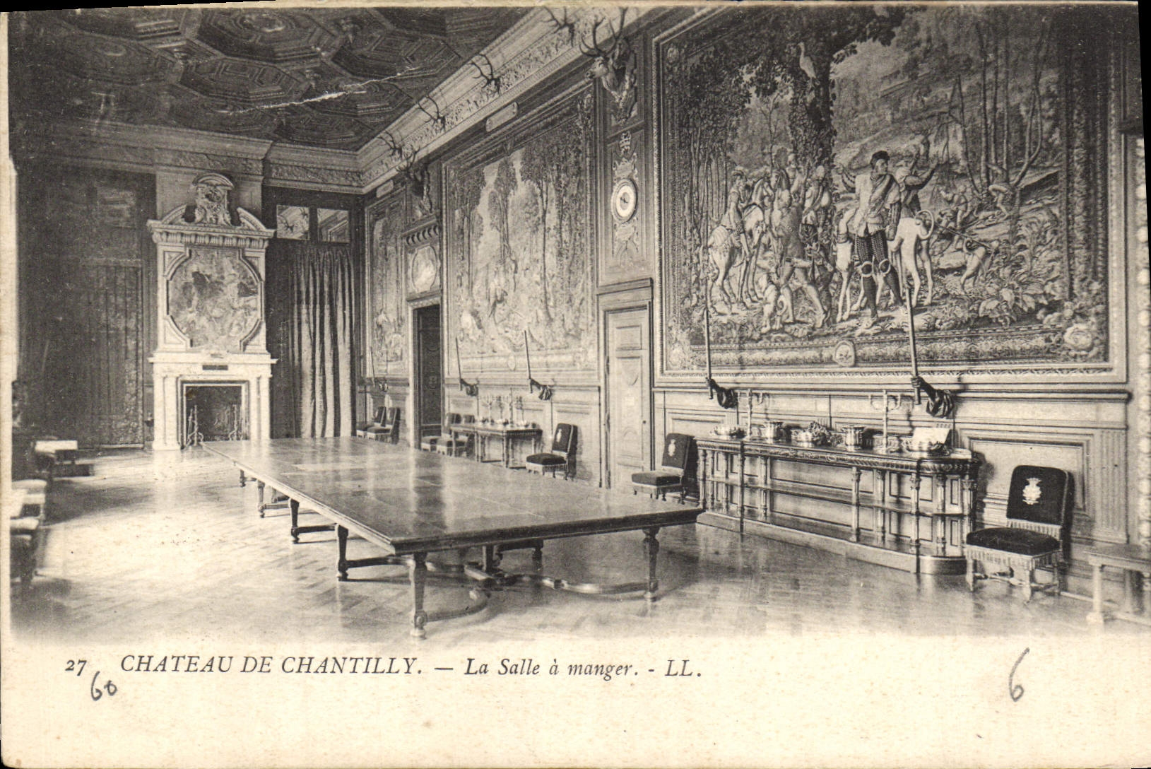 CPA Chateau de Chantilly La Salle a manger