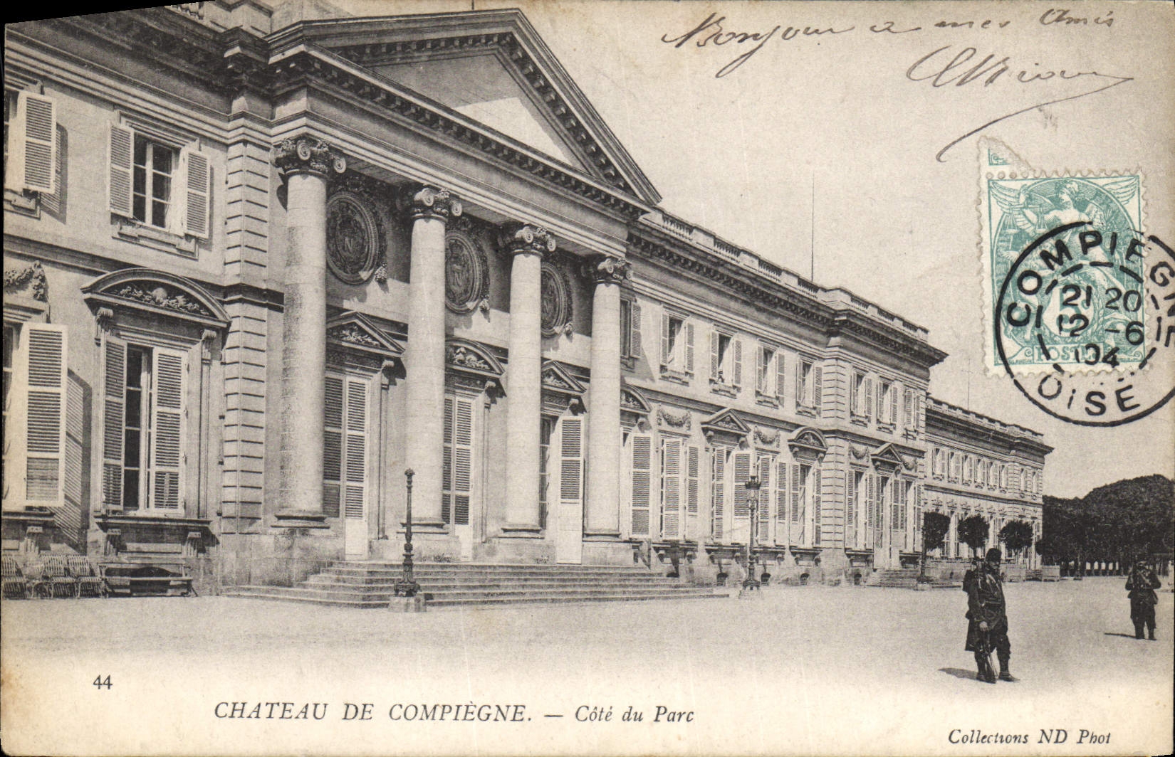 CPA Chateau de Compiegne Cote du Parc