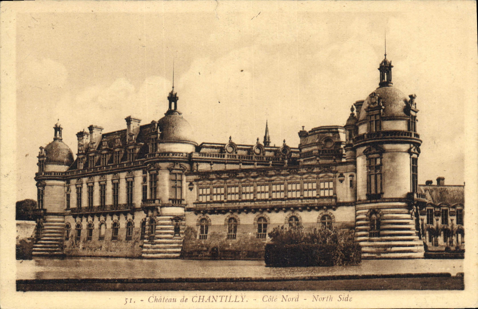 CPA Chateau de Chantilly Cote Nord 